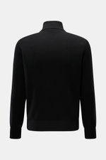 Canada Goose Strickjacke 'Hybridge Knit' schwarz, Rückansicht, Slim Fit, reine Wolle, strukturierter Griff, Daunen-Front, Stehkragen, Rippbündchen.