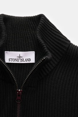 Stone Island Strickjacke 'Maglia' schwarz