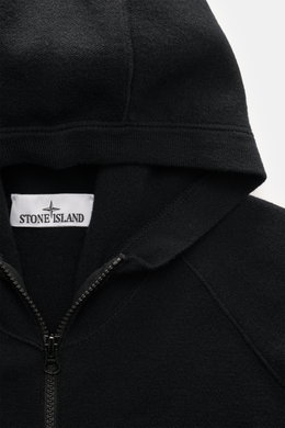 Stone Island Strickjacke 'Stretchwool' schwarz