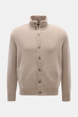 Fedeli Cashmere Cardigan 'Favonius' taupe