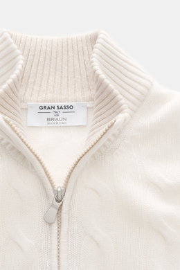 Gran Sasso Cashmere Strickjacke offwhite