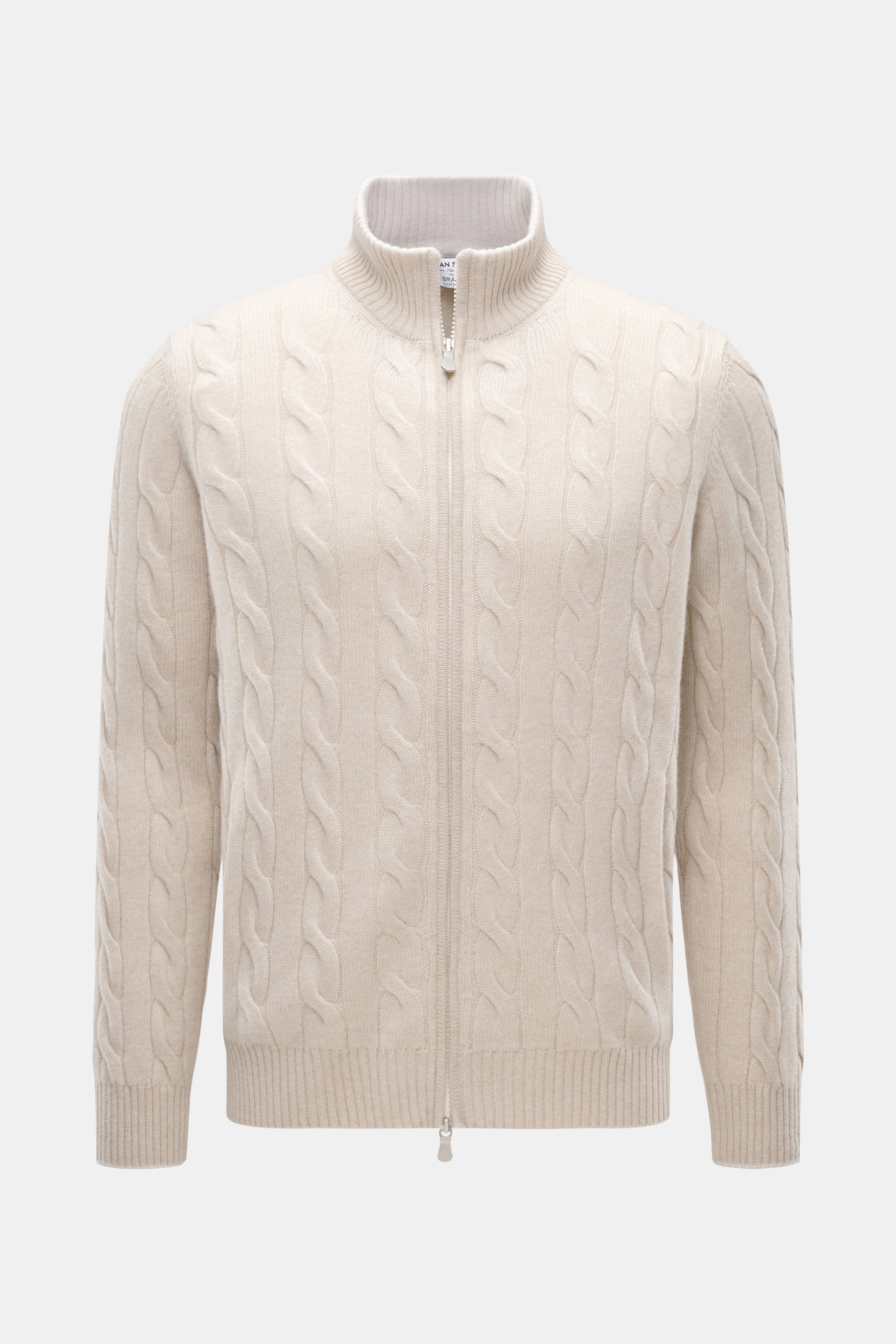 Cashmere Strickjacke sand