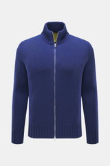 B.F. Knitwear Merino Strickjacke dunkelblau