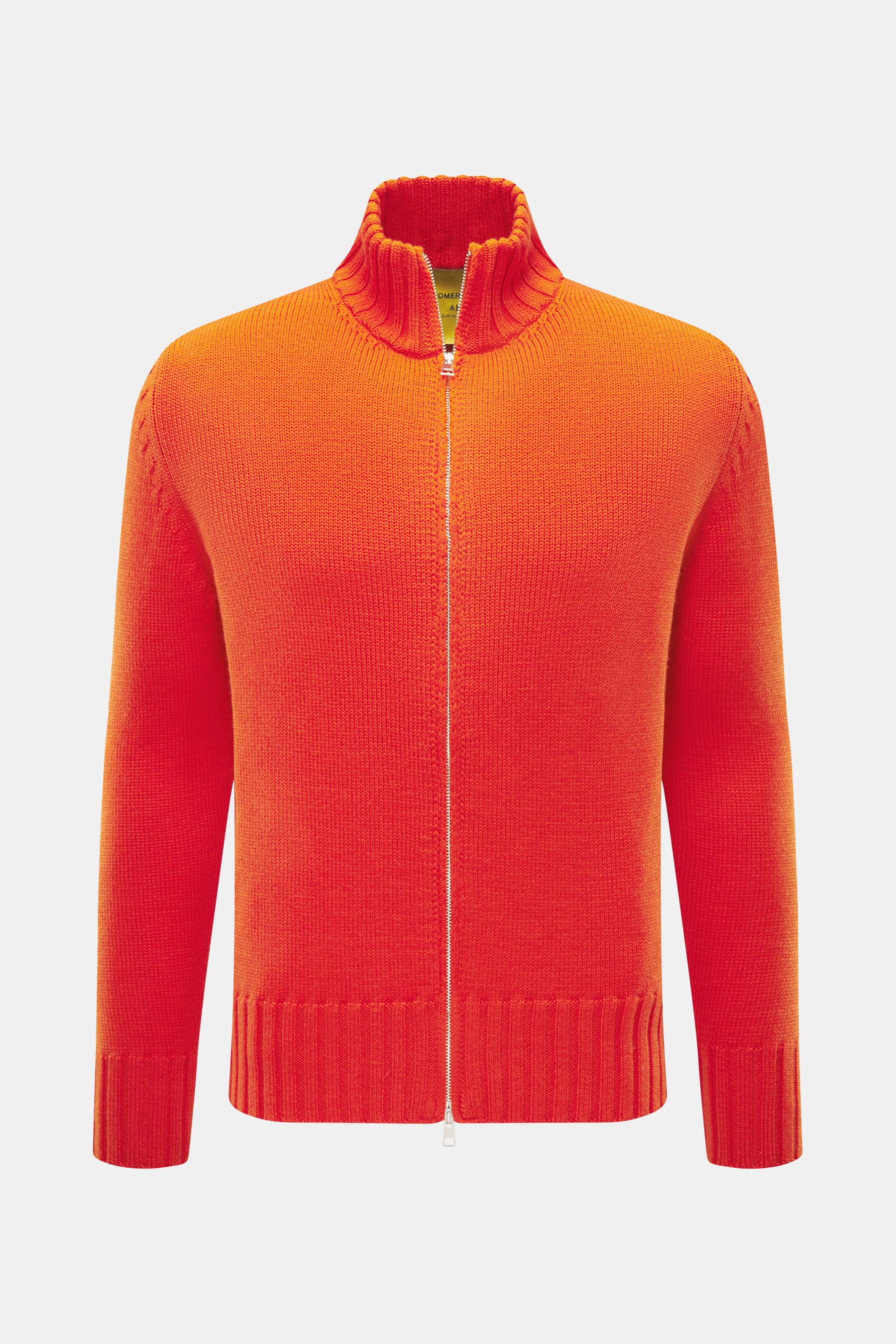 B.F. Knitwear Merino cardigan orange