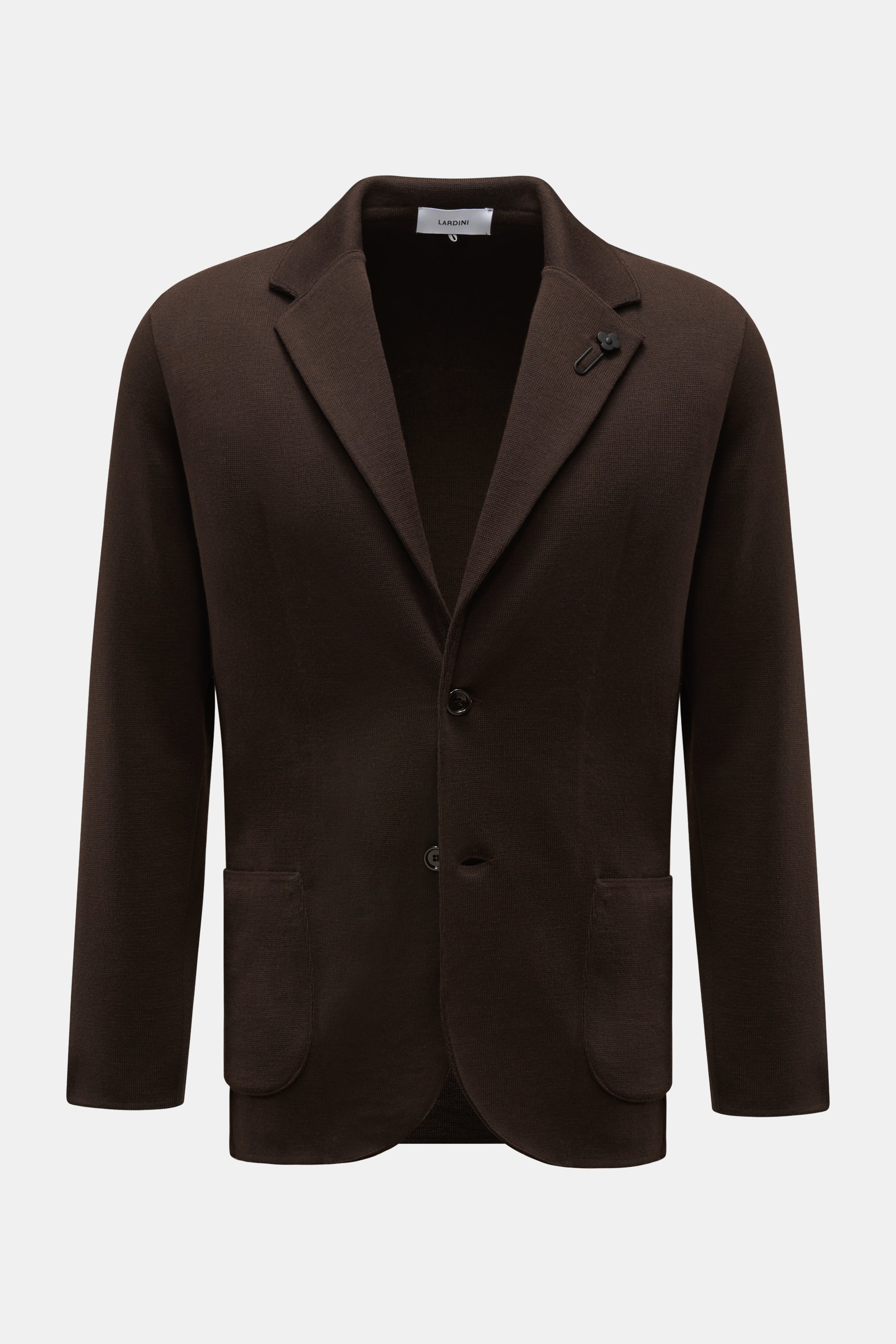 Lardini Strickblazer dunkelbraun