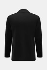 Rear view of the Lardini Knitted blazer black in slim fit, knitwear made from pure wool with fine knit pattern and soft feel.

Description: 
<p>With a classic silhouette and made from pure wool, the LARDINI knitted blazer brings style and personality to y