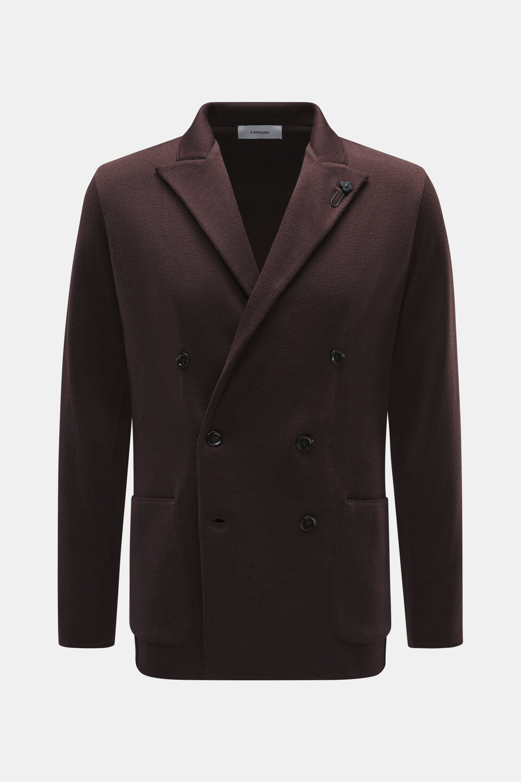 Lardini Strickblazer dunkelbraun