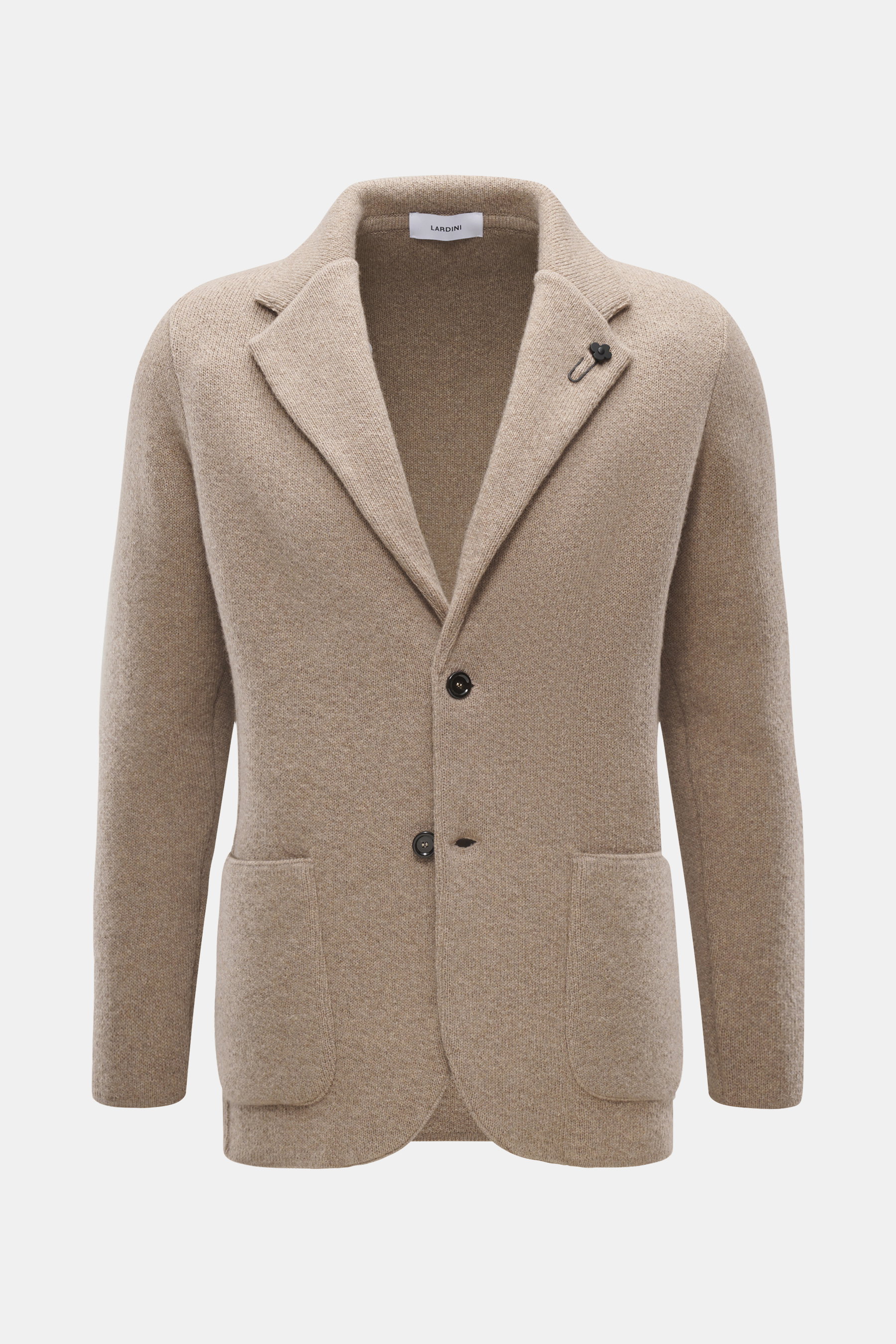 Lardini Cashmere Strickblazer beige meliert