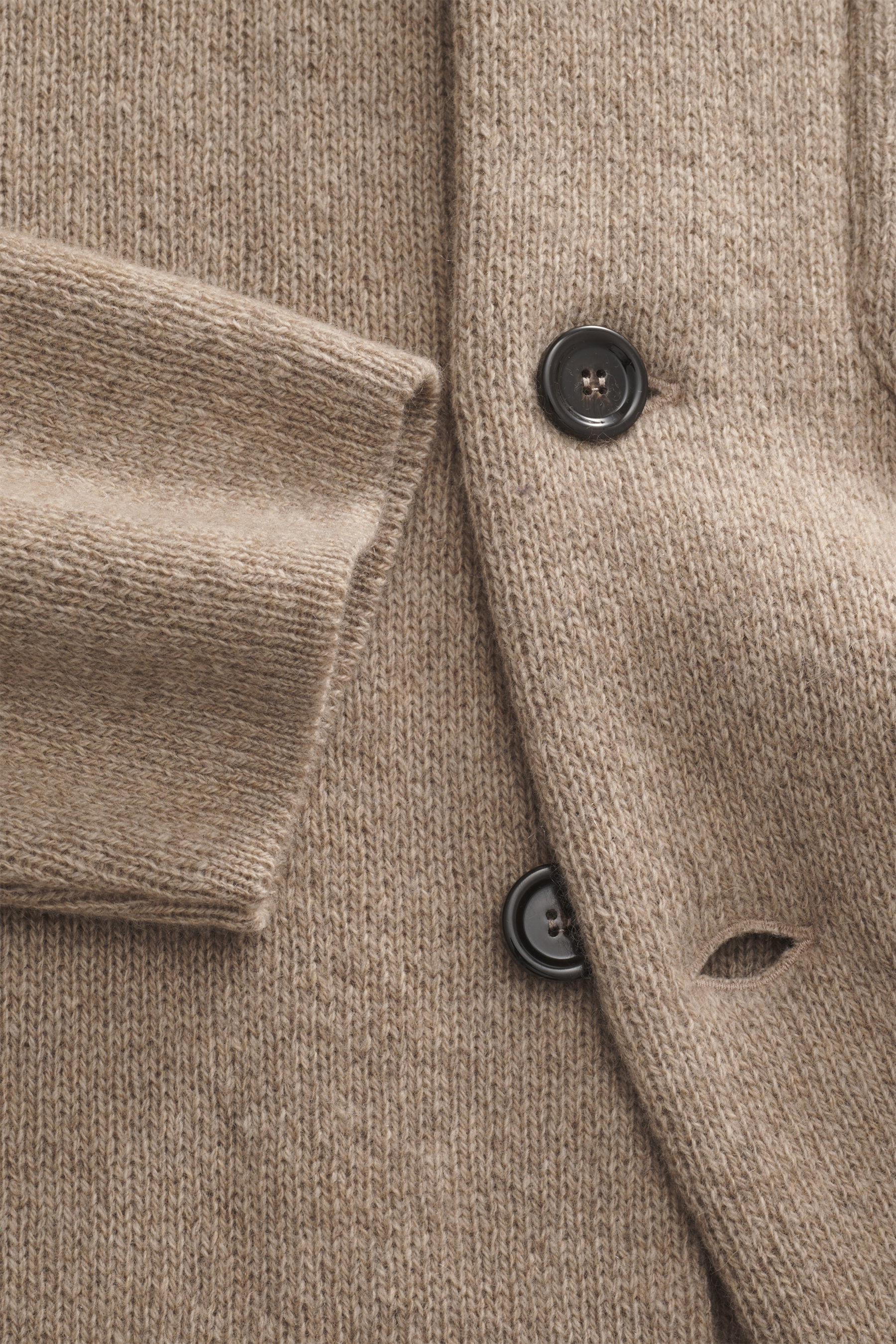 LARDINI cashmere cardigan beige melange