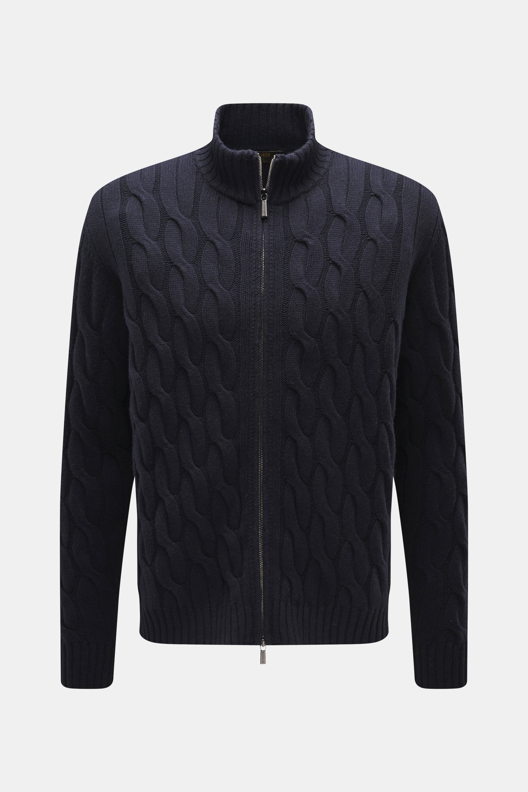 Moorer Cashmere-Seide Strickjacke 'Dean' navy