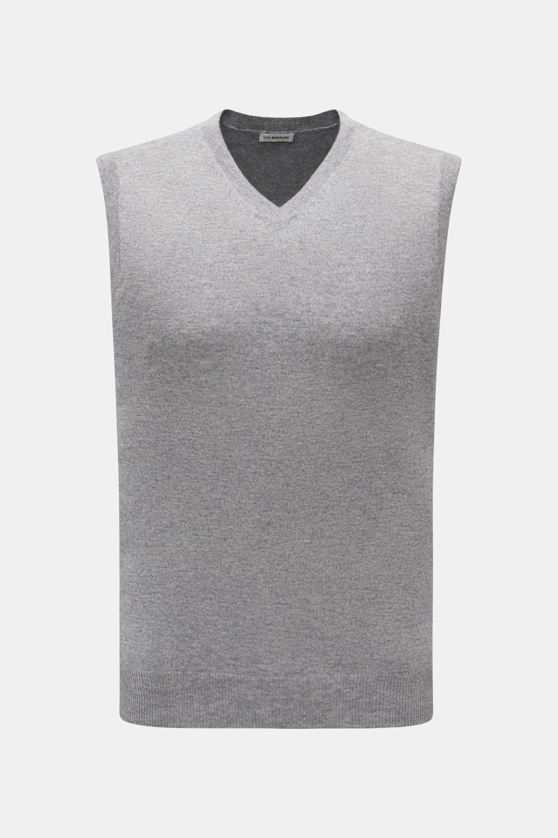 von Braun Cashmere Pullunder grau meliert