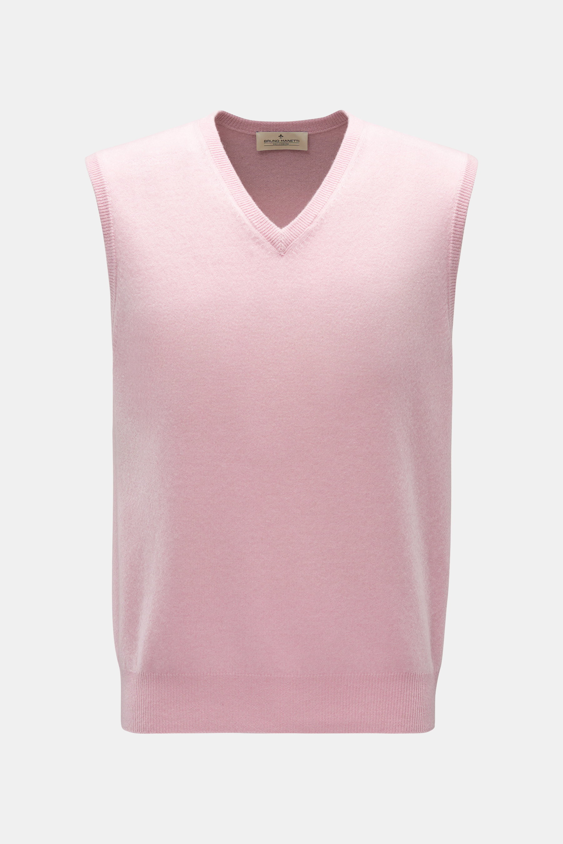 Bruno Manetti Cashmere V-Neck Pullunder rosé