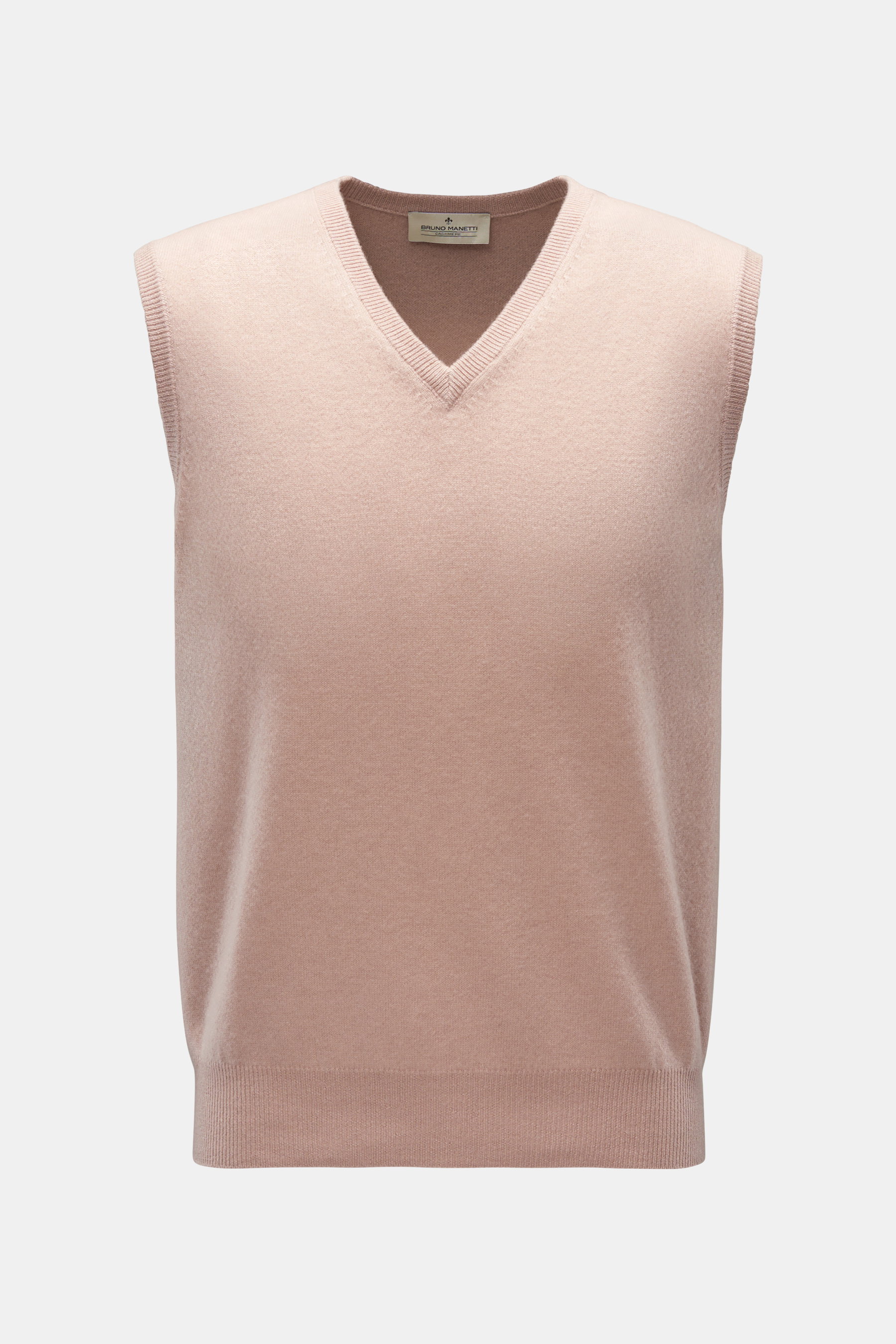 Bruno Manetti Cashmere V-Neck Pullunder altrosa