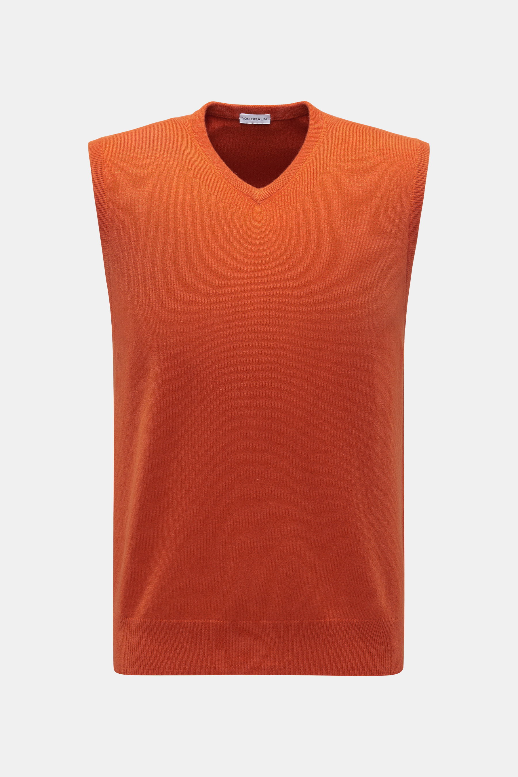 Cashmere Pullunder orange