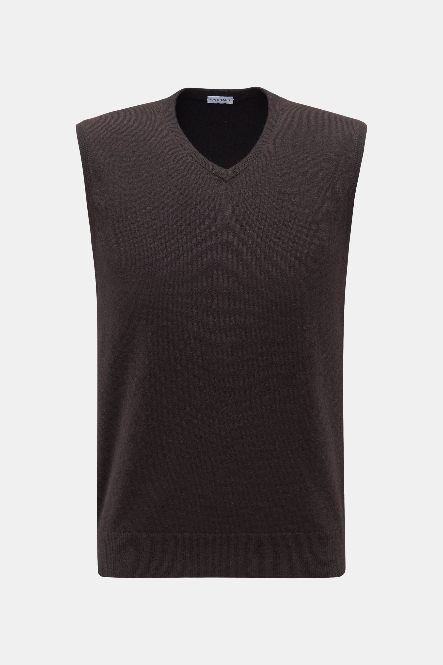von Braun Cashmere Pullunder dunkelbraun
