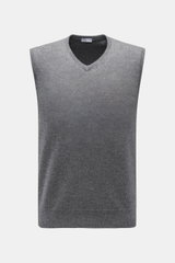 von Braun Cashmere sweater vest grey mottled