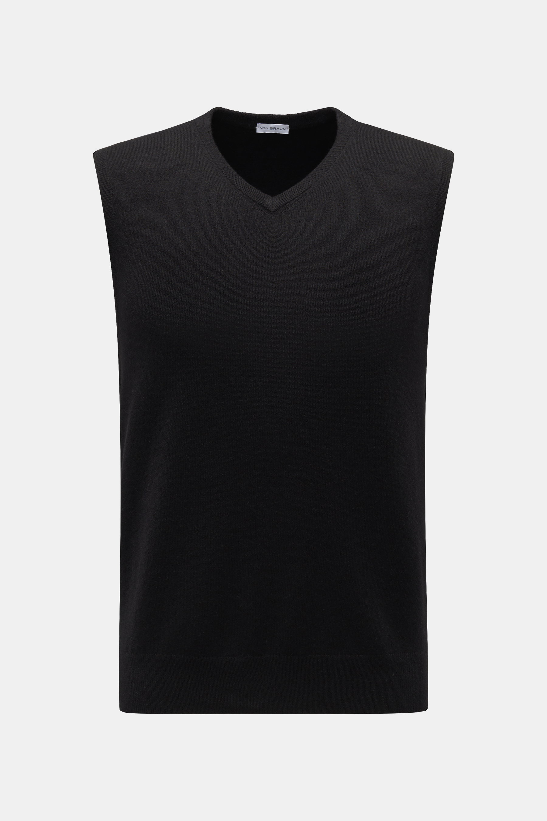 Cashmere Pullunder schwarz