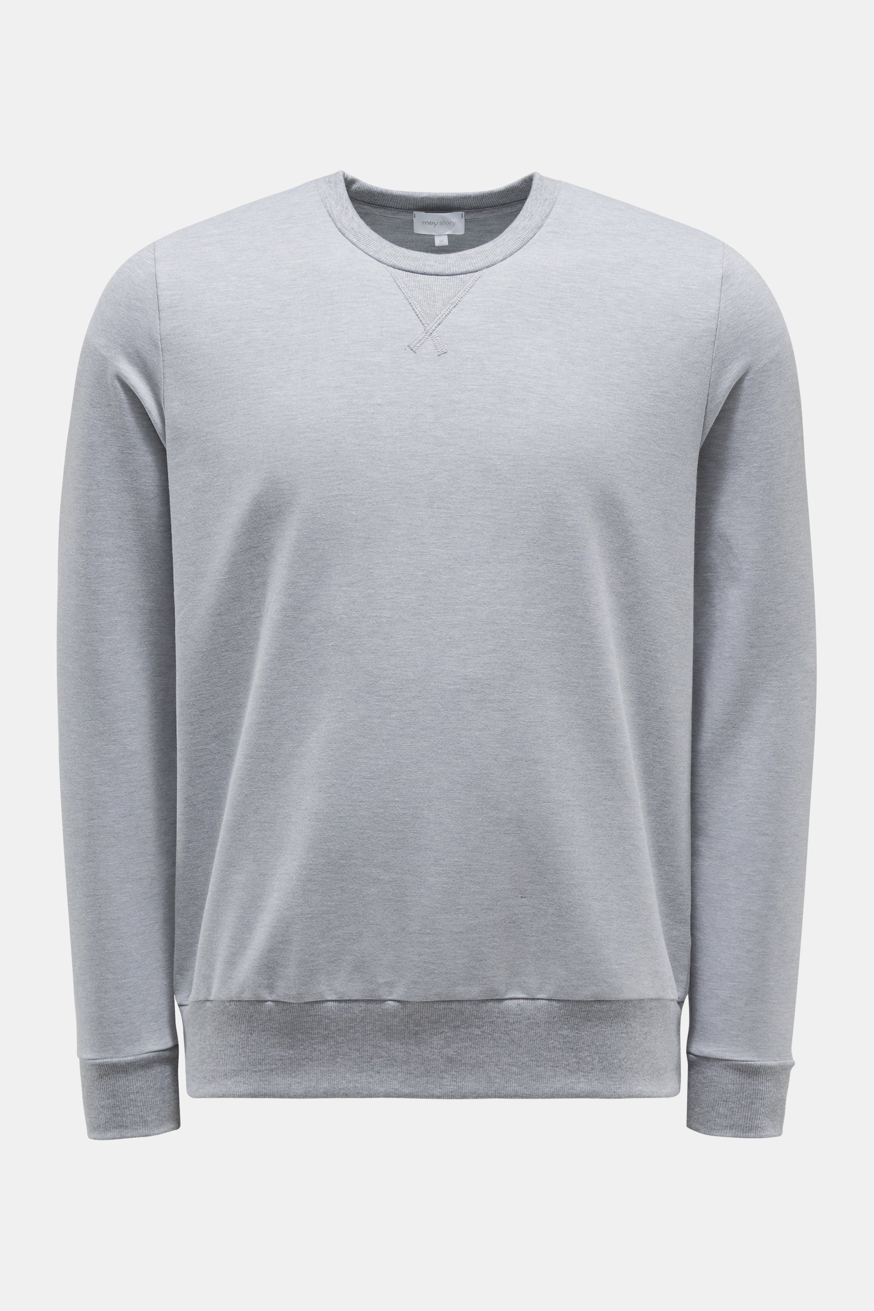 mey story Rundhals-Sweatshirt hellgrau