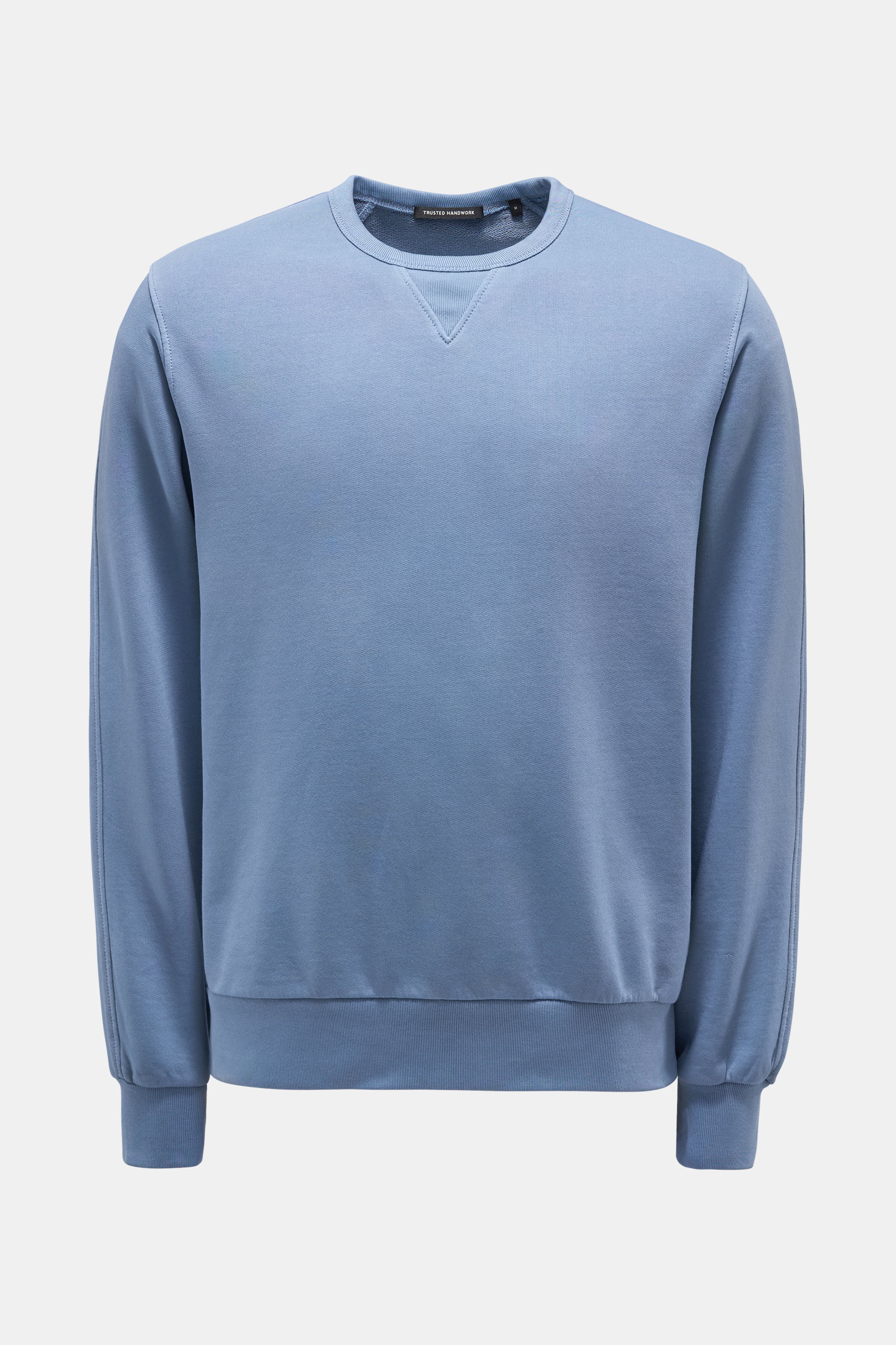 Trusted Handwork Rundhals-Sweatshirt graublau