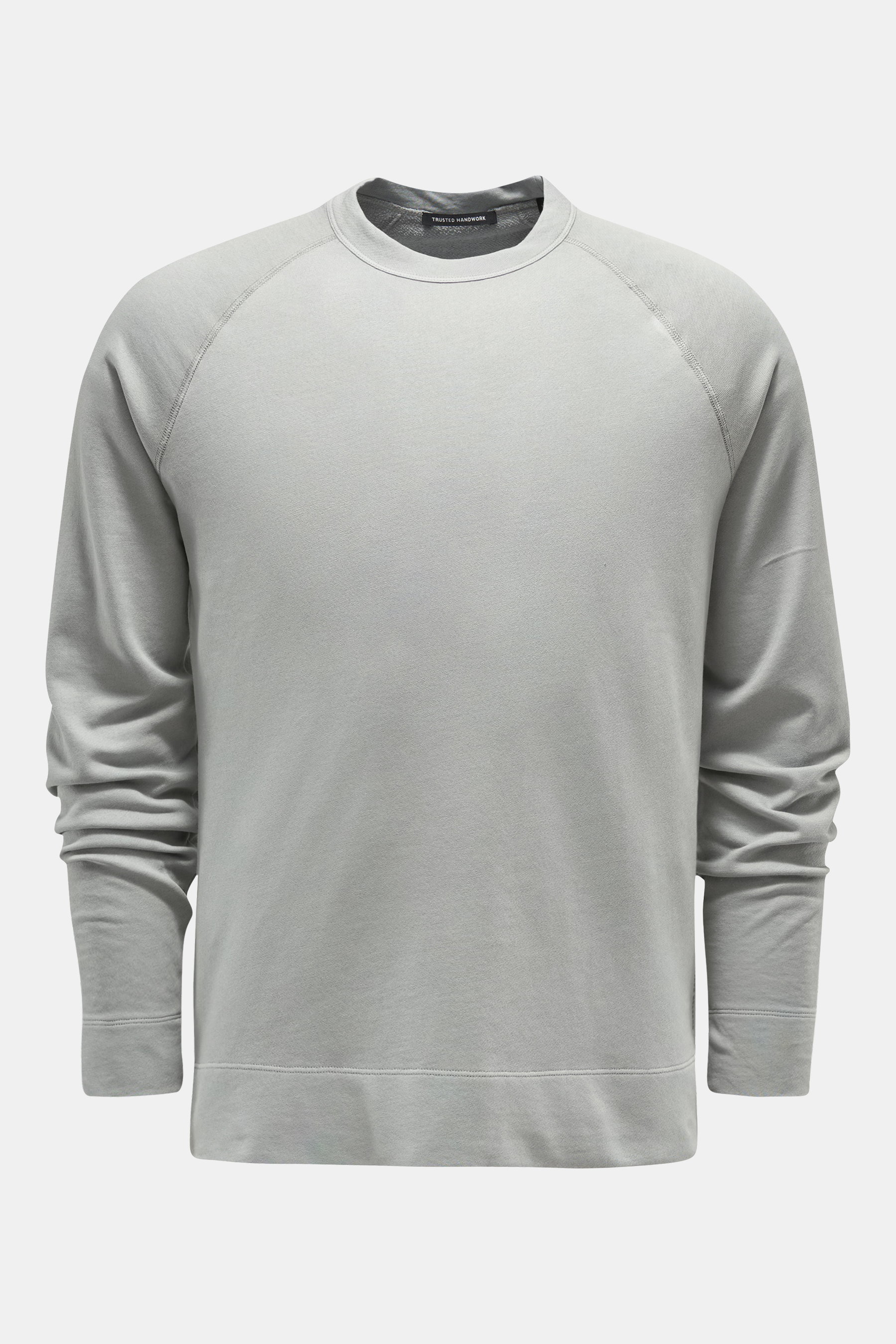 Trusted Handwork Rundhals-Sweatshirt hellgrau