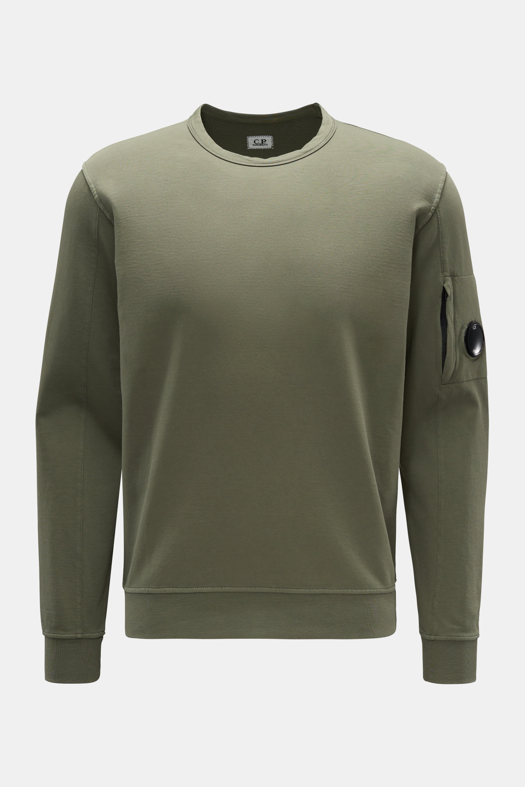 C.P. Company Rundhals-Sweatshirt oliv