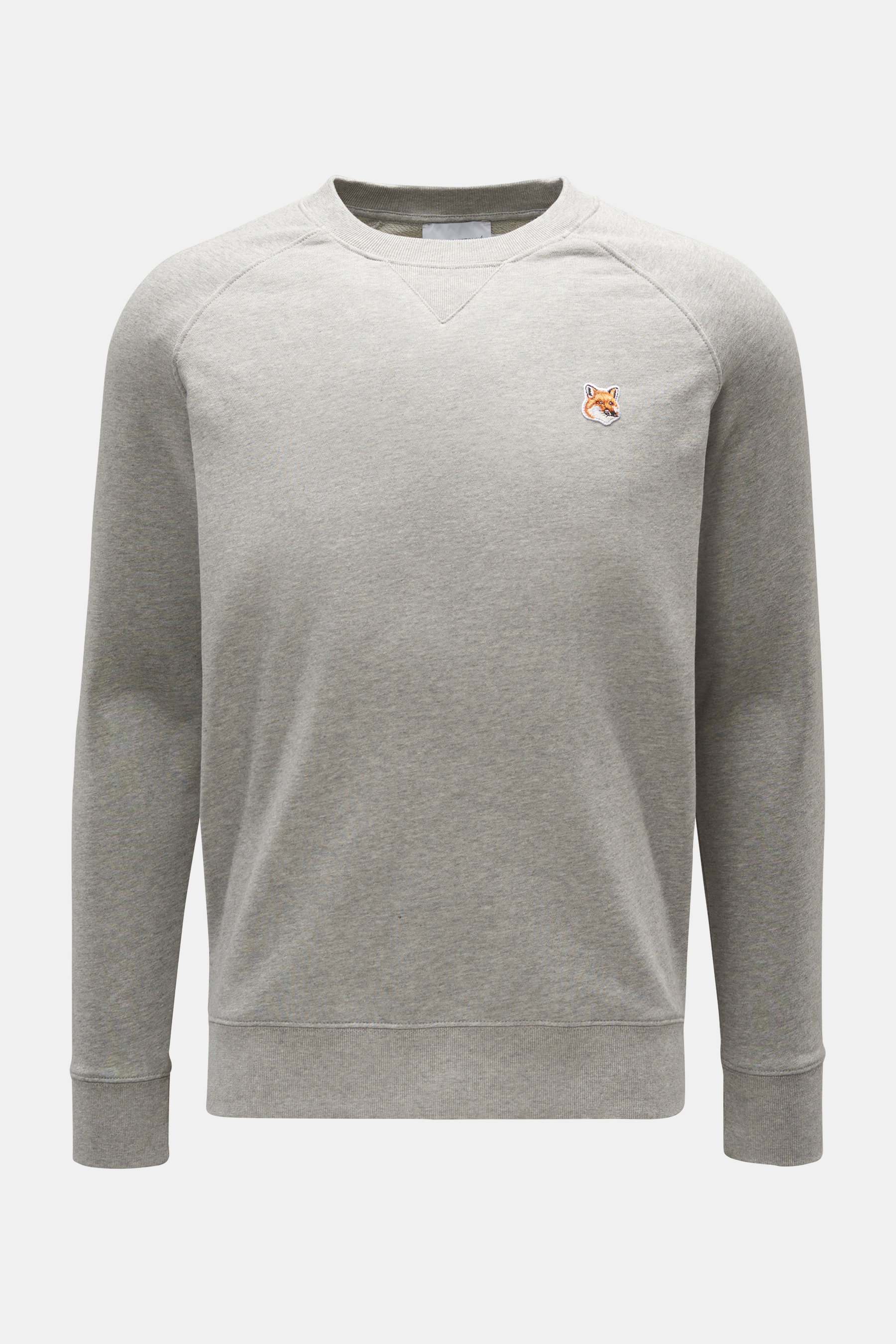 Maison Kitsuné Rundhals-Sweatshirt grau