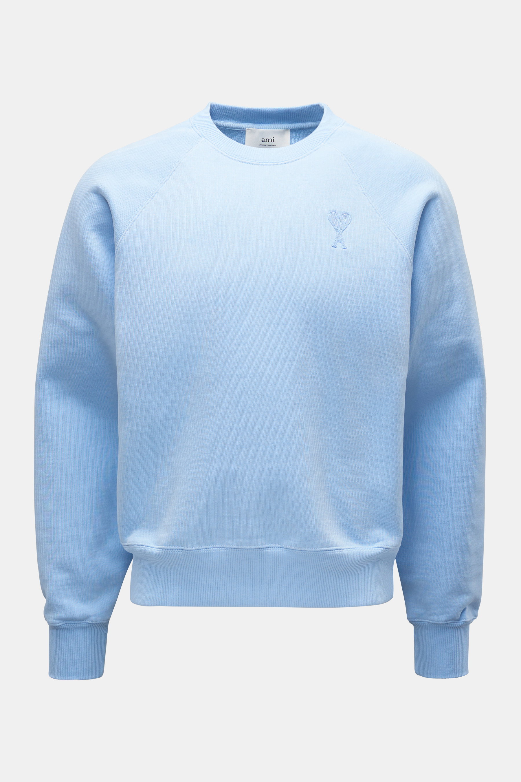 Ami Paris Rundhals-Sweatshirt hellblau
