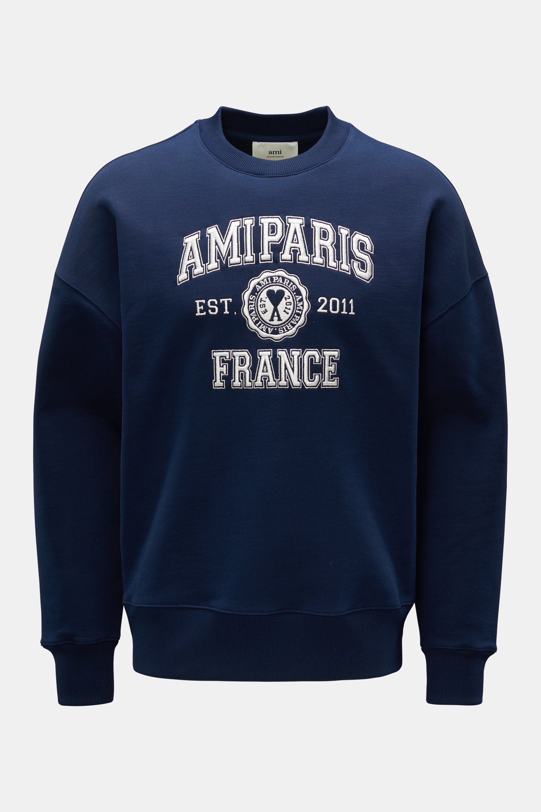 Ami Paris Rundhals-Sweatshirt navy