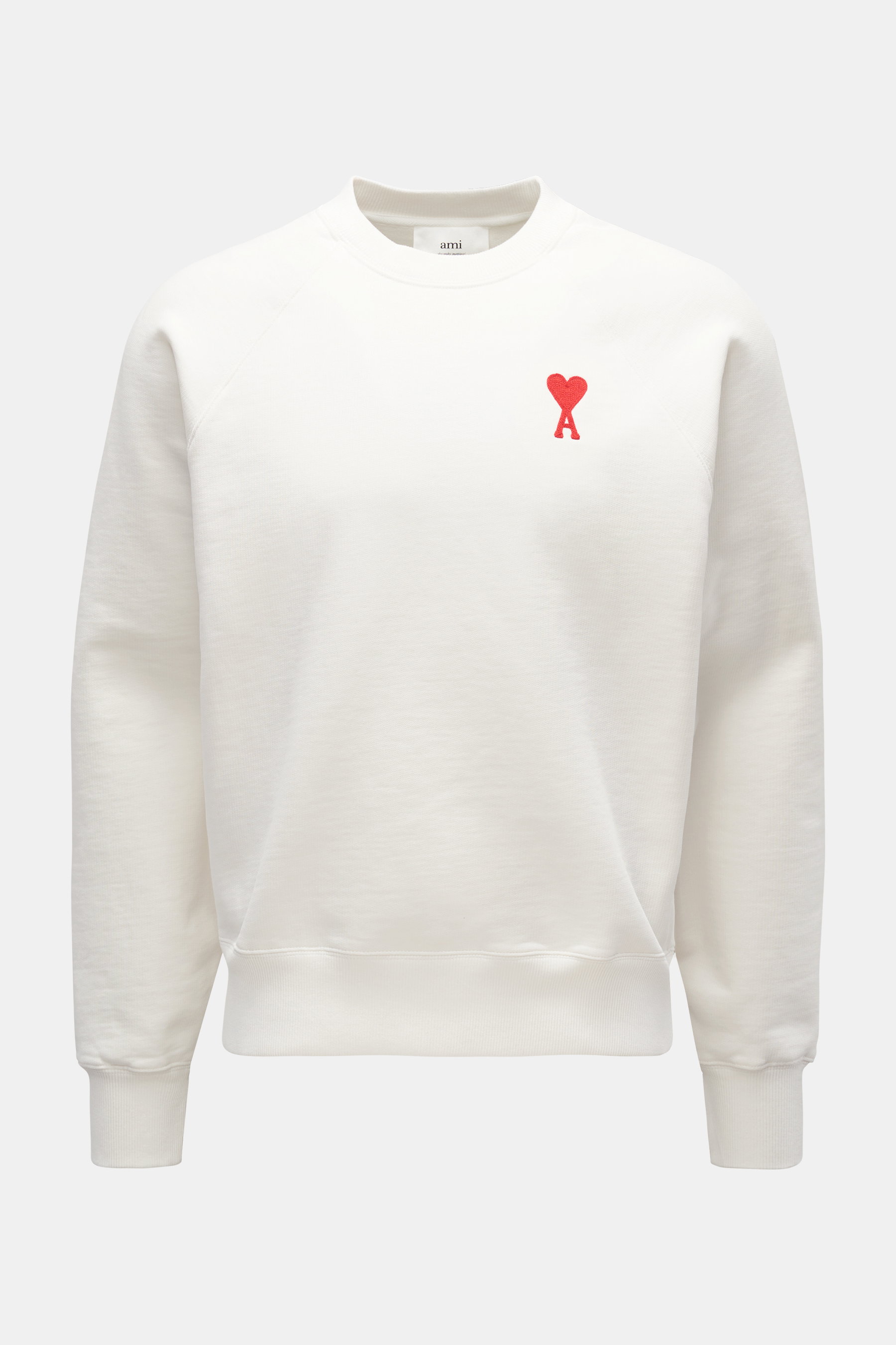 Ami Paris Rundhals-Sweatshirt creme