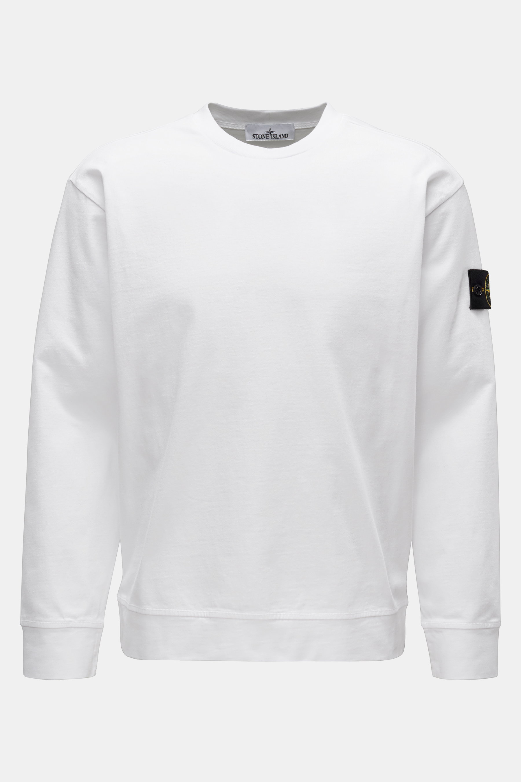 Stone Island Rundhals-Sweatshirt weiß