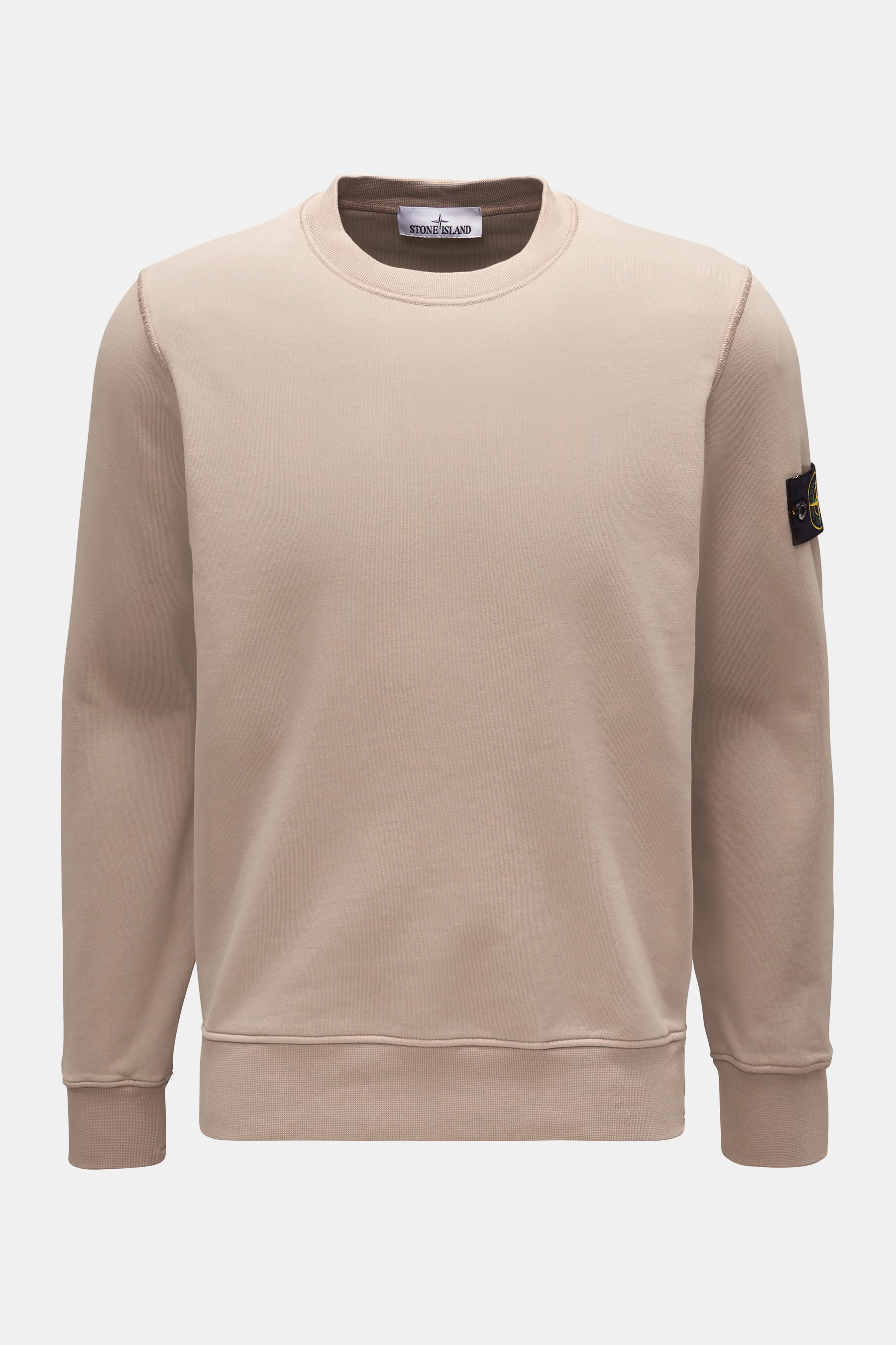 Stone Island Rundhals-Sweatshirt beige