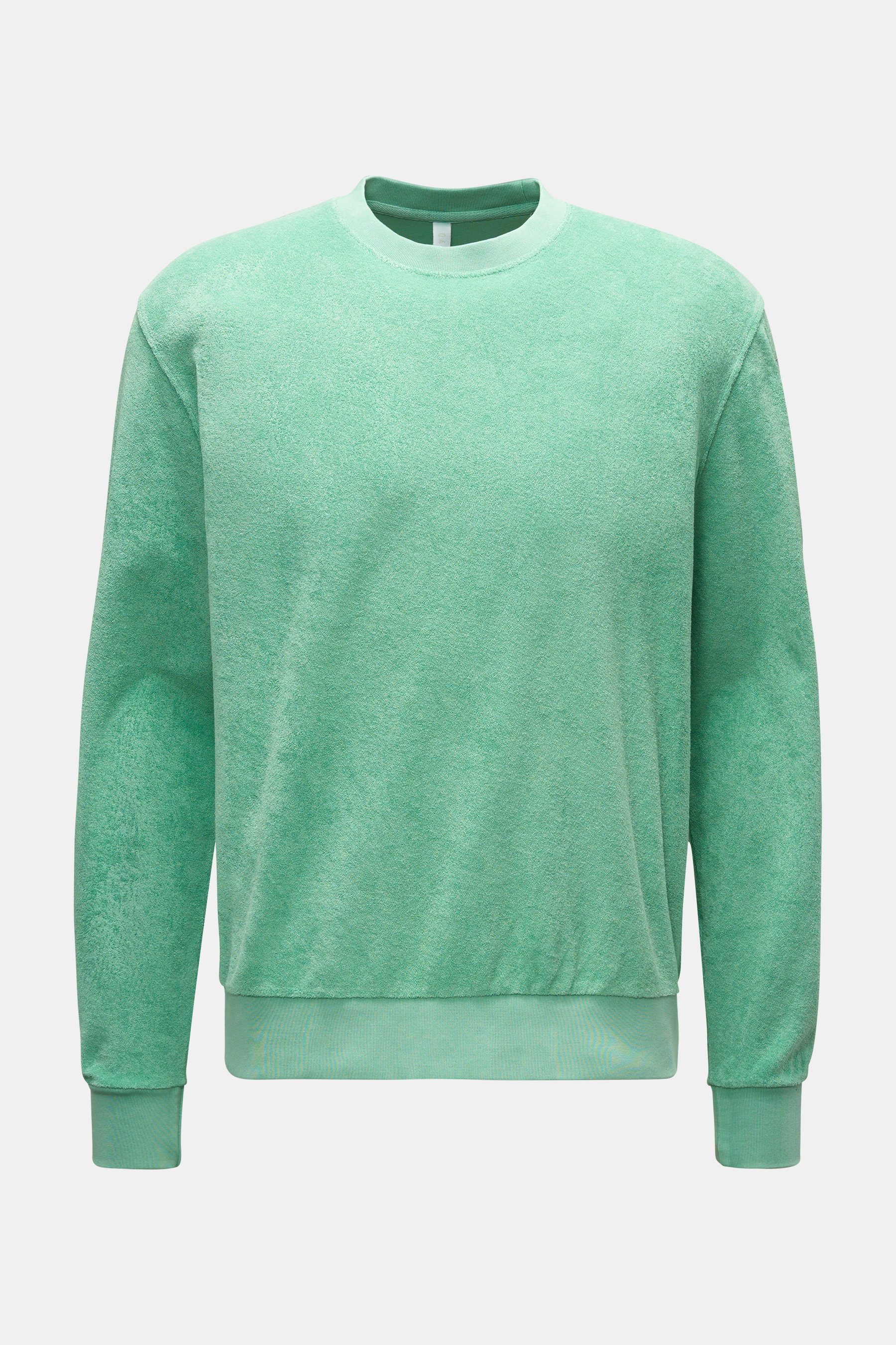04651/ A trip in a bag Frottee Rundhals-Sweatshirt hellgrün