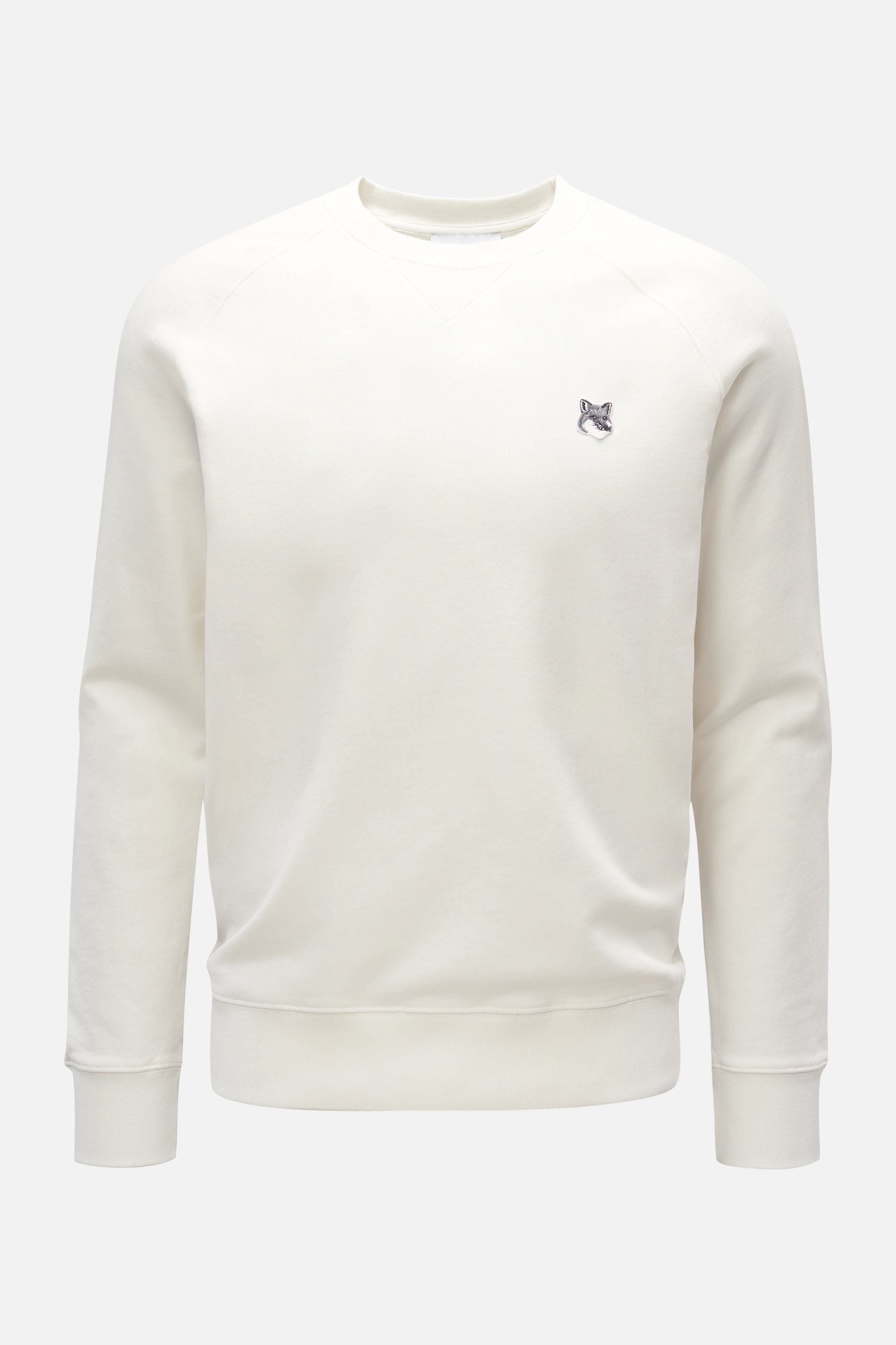 Maison Kitsuné Rundhals-Sweatshirt offwhite