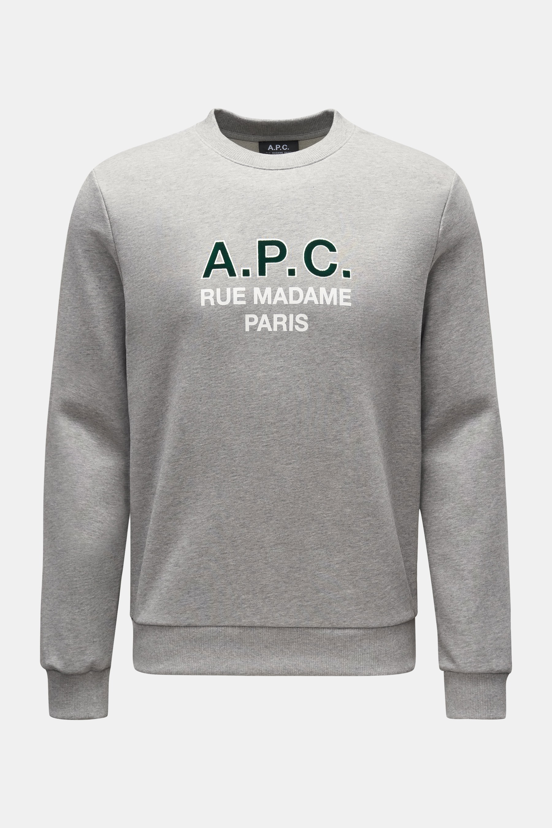 A.P.C. Rundhals-Sweatshirt 'APC Madame' grau