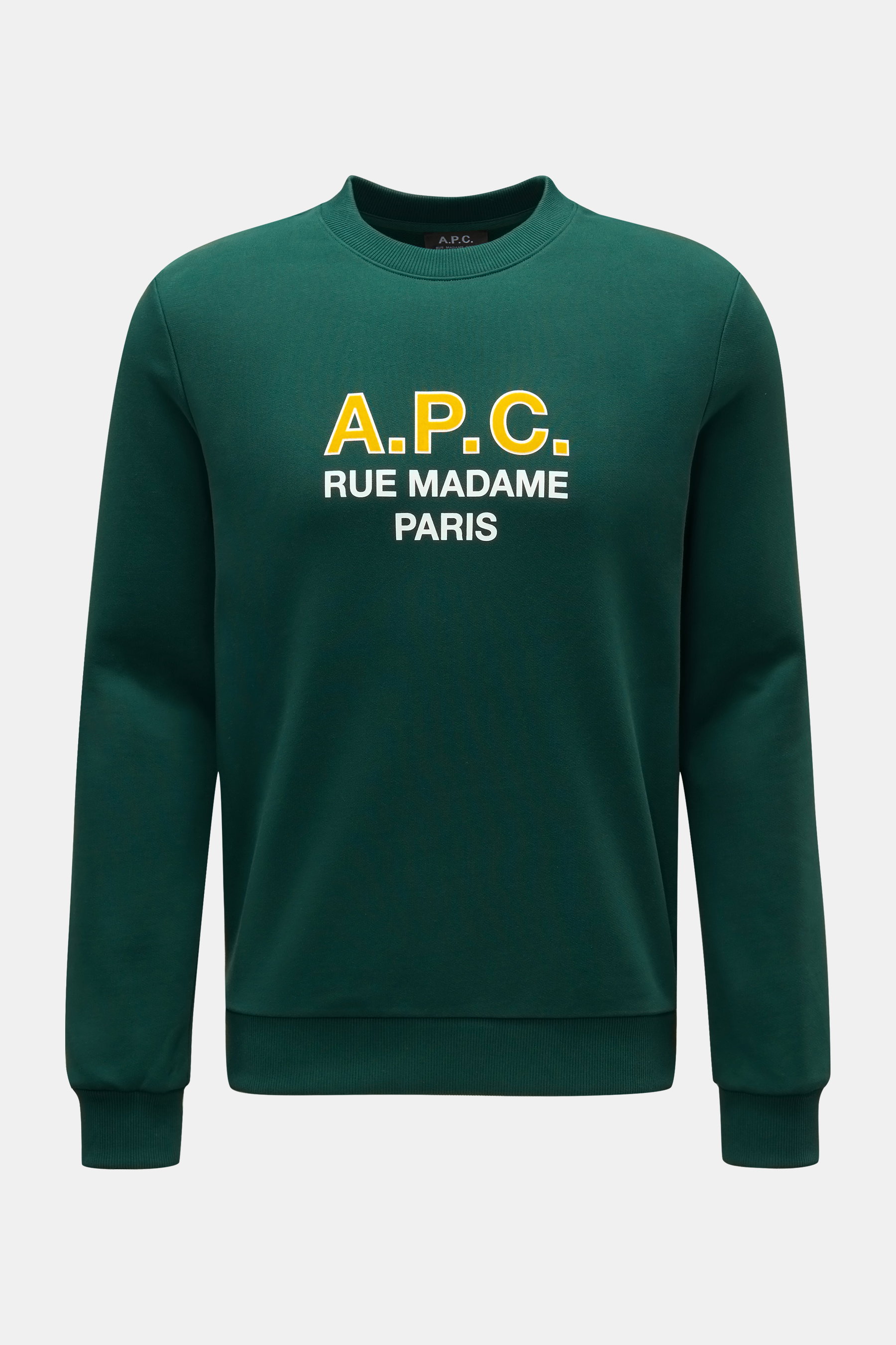 A.P.C. Rundhals-Sweatshirt 'APC Madame' grün