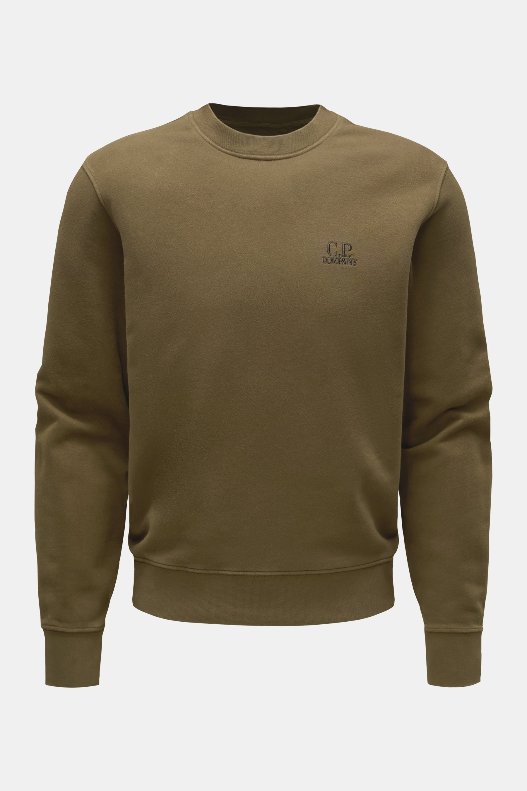 C.P. Company Rundhals-Sweatshirt oliv