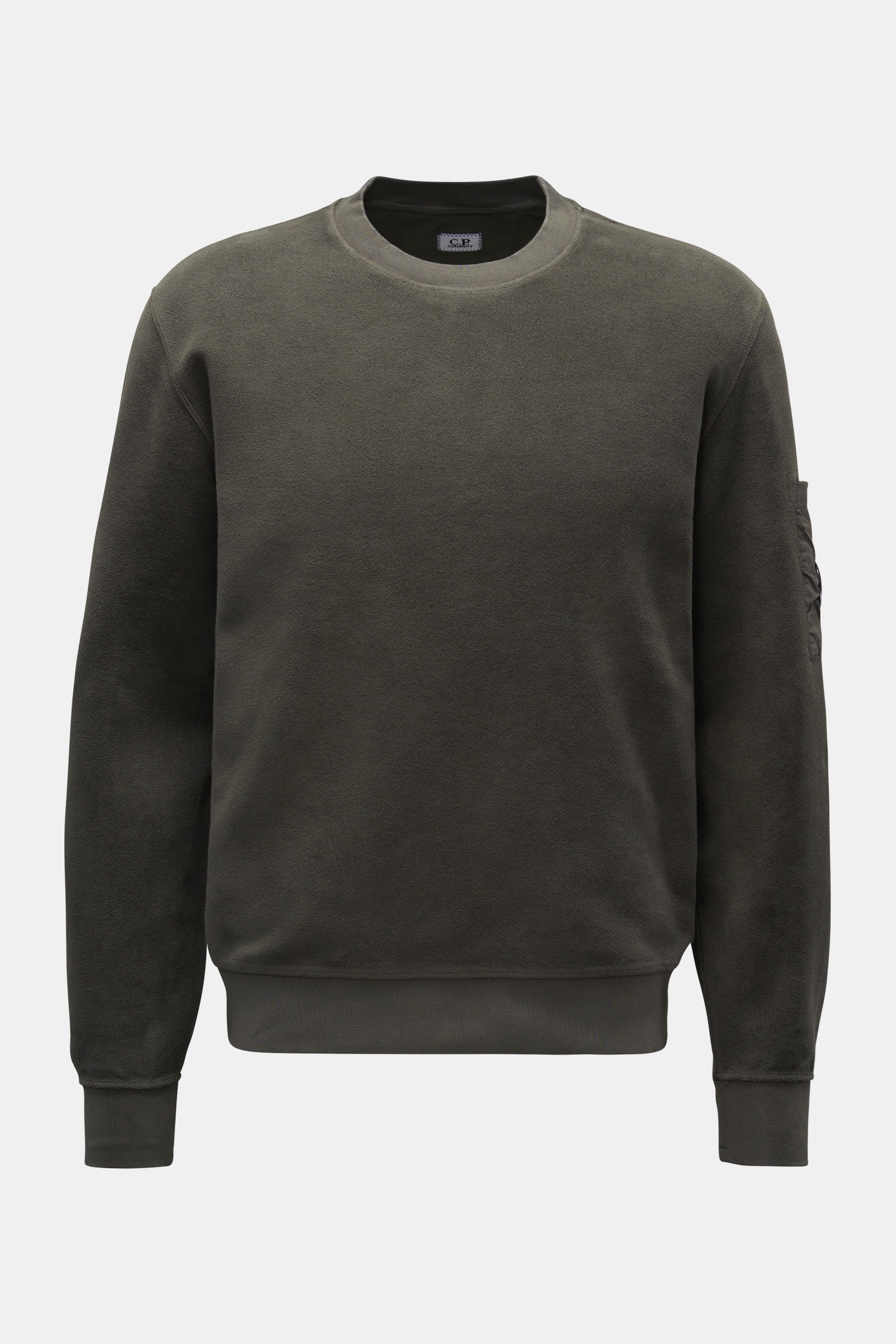 C.P. Company Rundhals-Sweatshirt dark olive