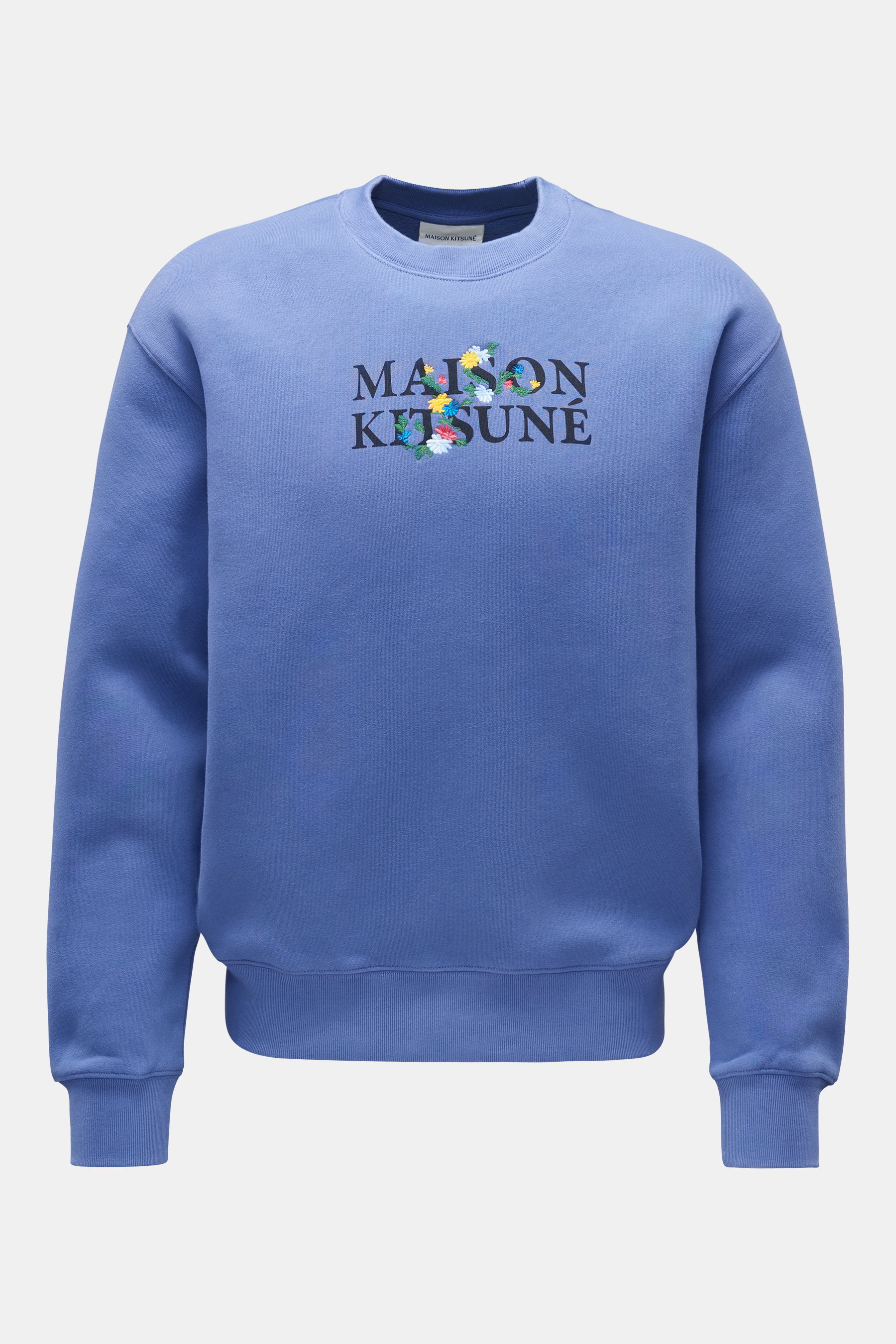 Maison Kitsuné Rundhals-Sweatshirt blau
