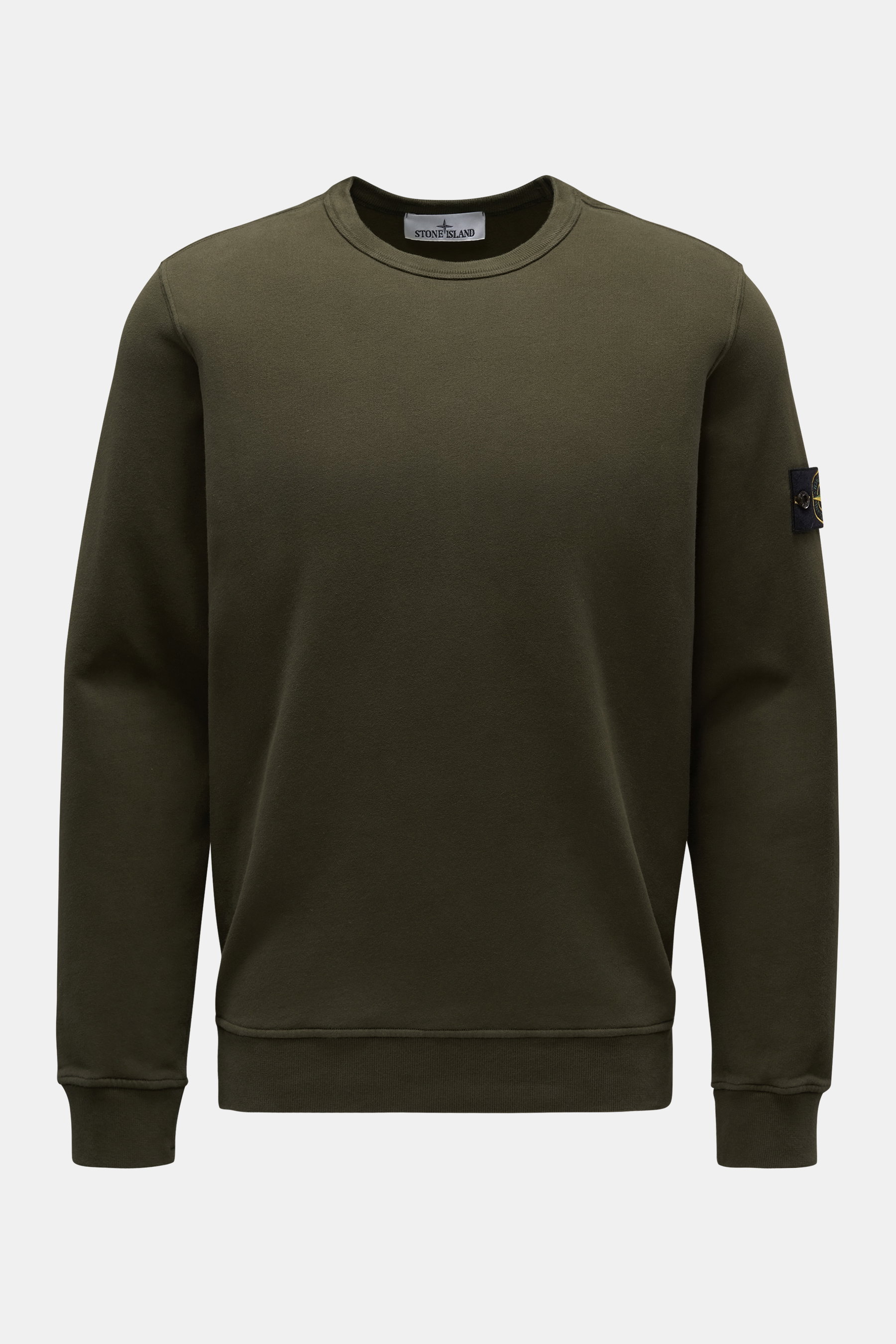 Stone Island Rundhals-Sweatshirt dark olive