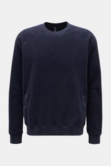04651/ A trip in a bag Fleece-Rundhals-Sweatshirt 'PF Crew' navy