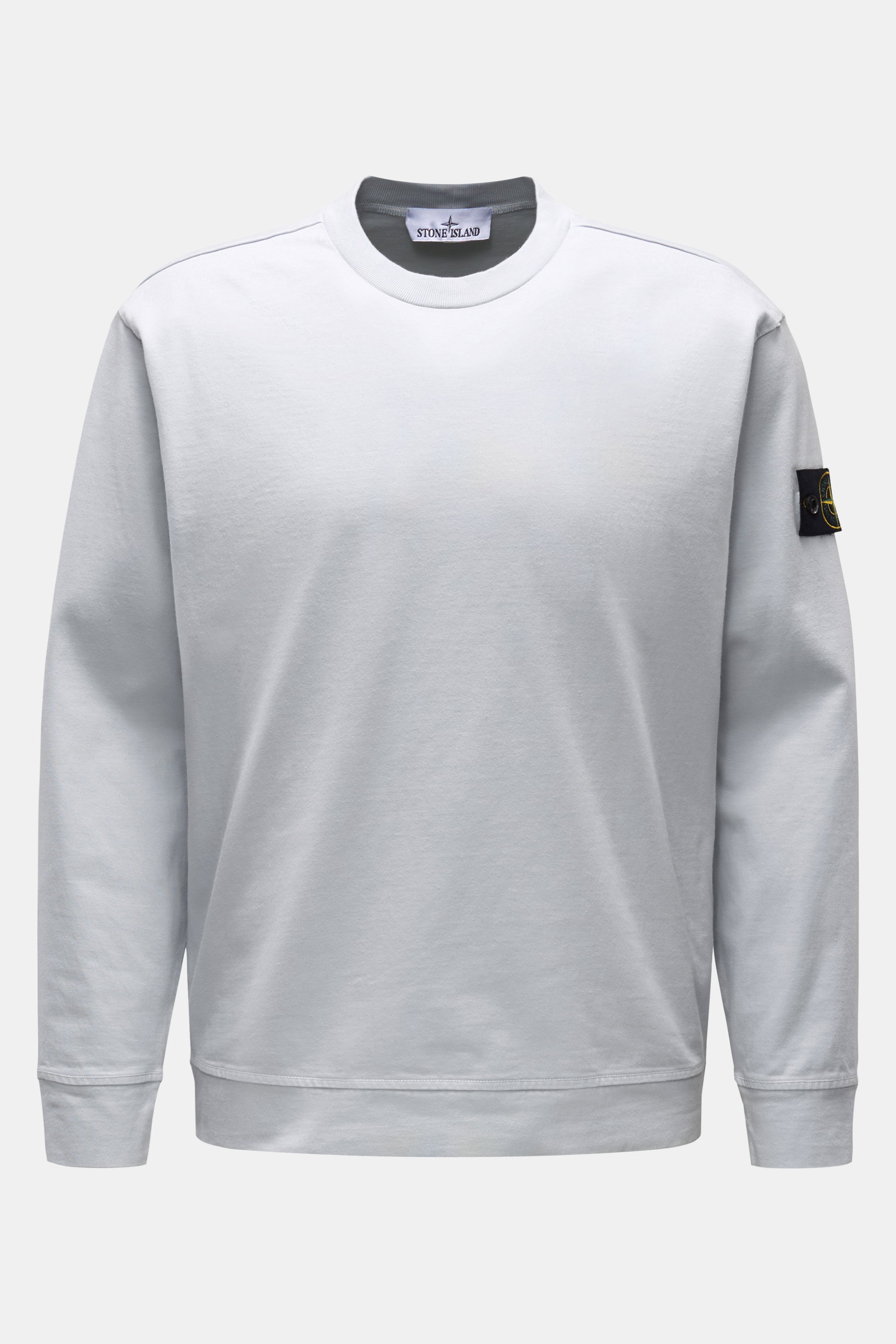 Stone Island Rundhals-Sweatshirt hellgrau