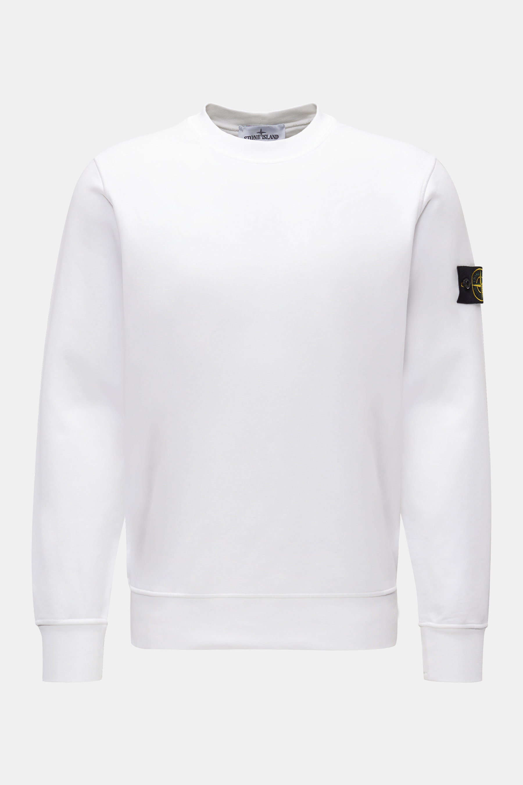 Stone Island Rundhals-Sweatshirt weiß