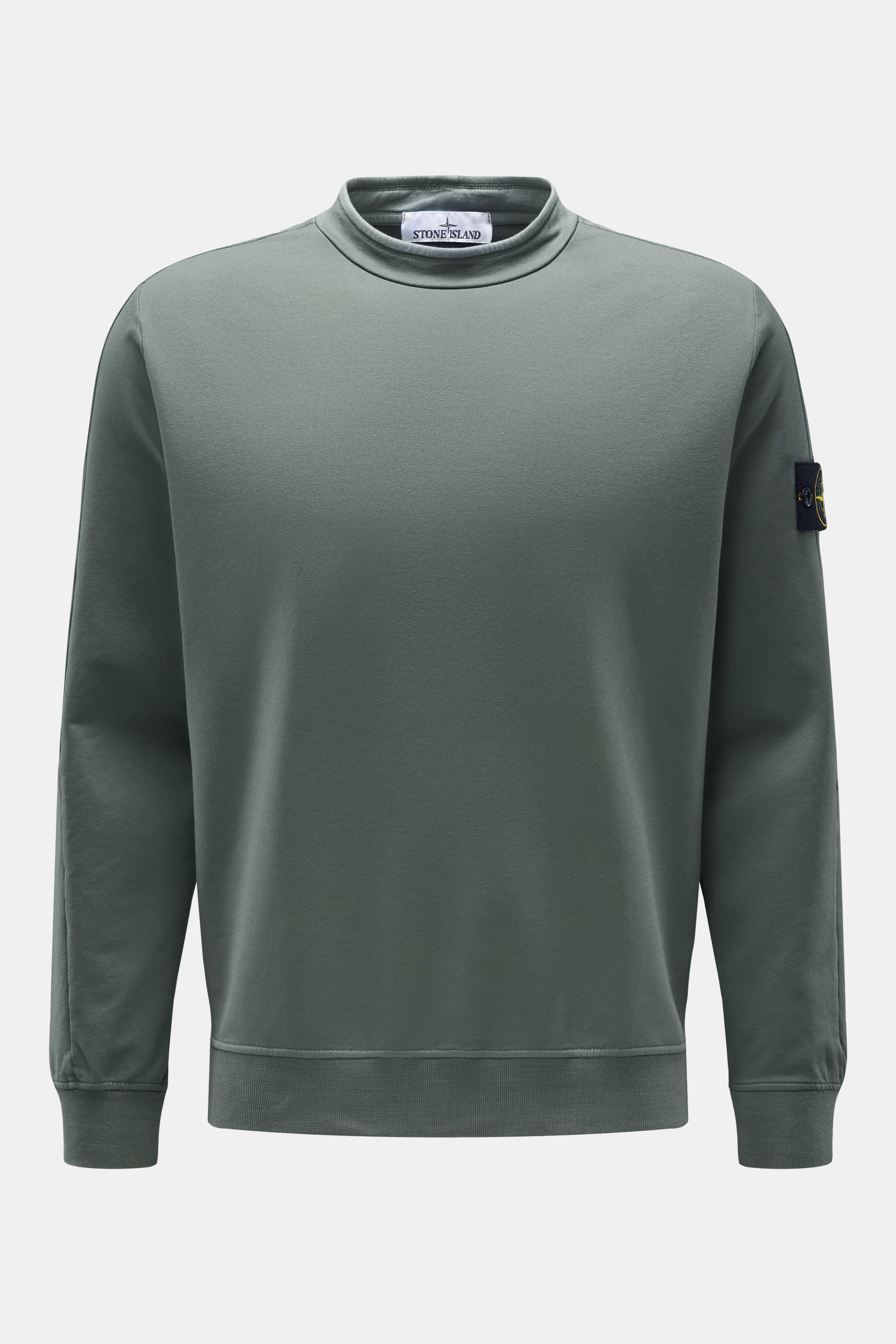 Stone Island Rundhals-Sweatshirt graugrün