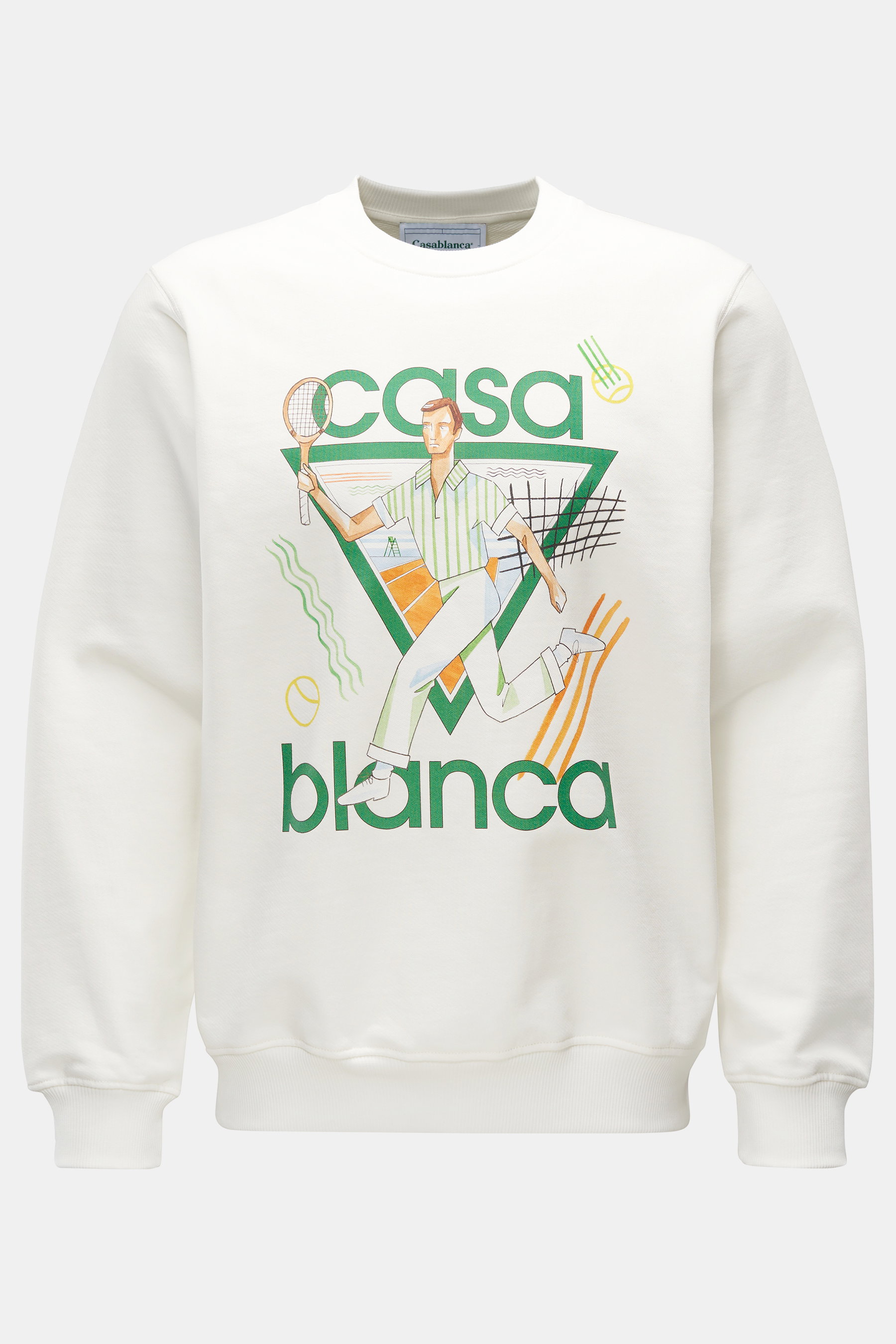 Casablanca Rundhals-Sweatshirt 'Le Jeu' offwhite
