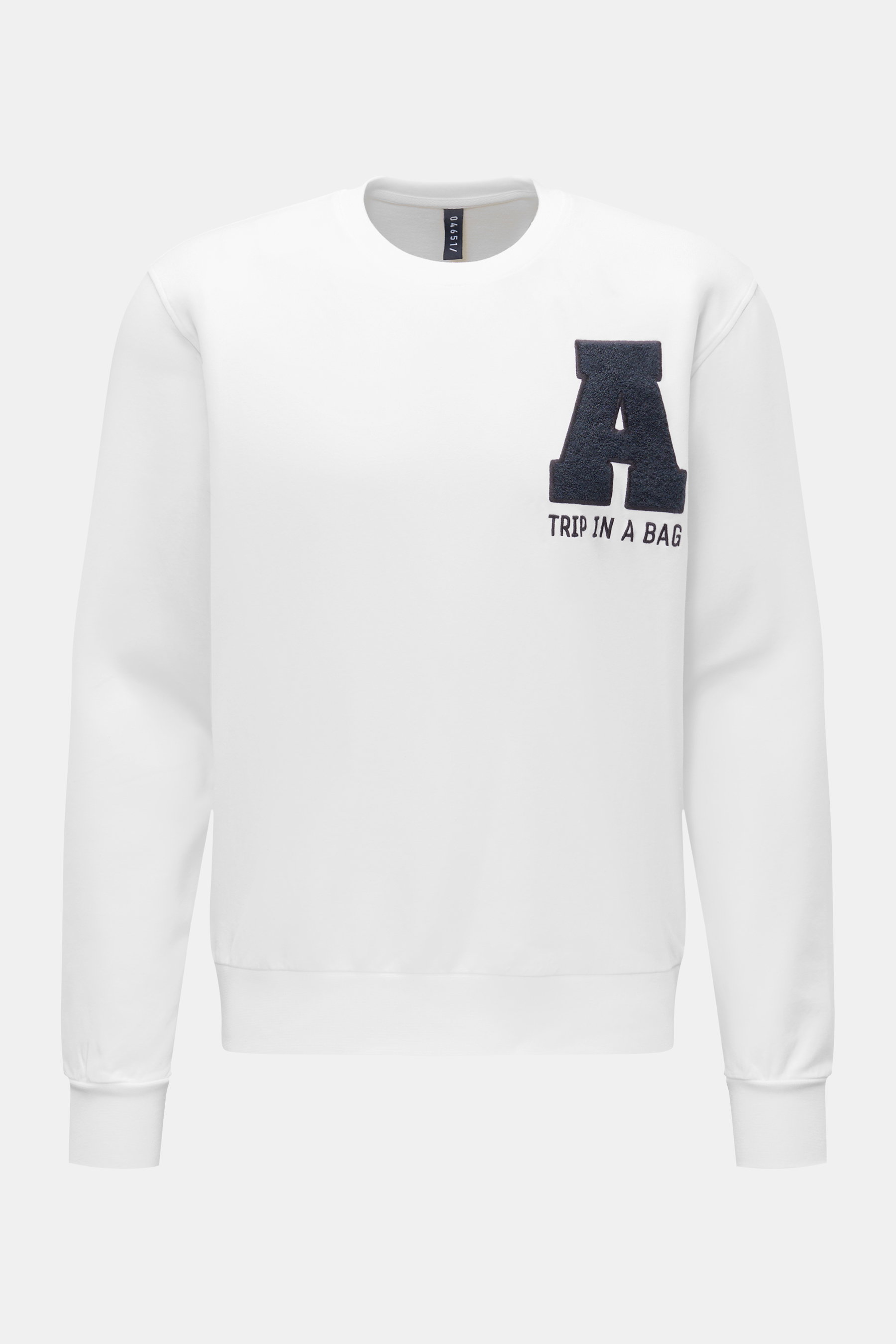 04651/ A trip in a bag Sweatshirt 'College Crew' weiß