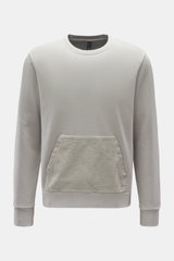 04651/ A trip in a bag Rundhals-Sweatshirt 'Cord Crew' hellgrau