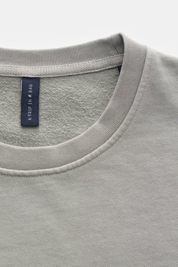 04651/ A trip in a bag Rundhals-Sweatshirt 'Cord Crew' hellgrau