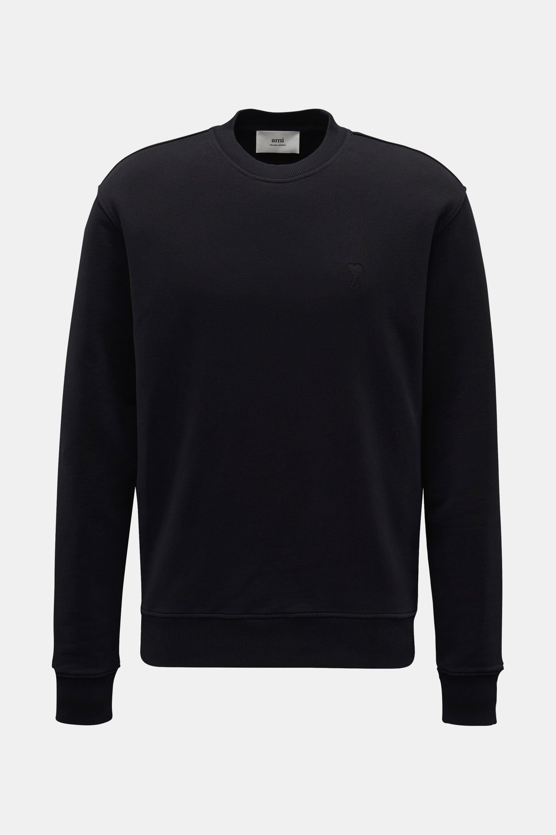 Ami Paris Rundhals-Sweatshirt schwarz