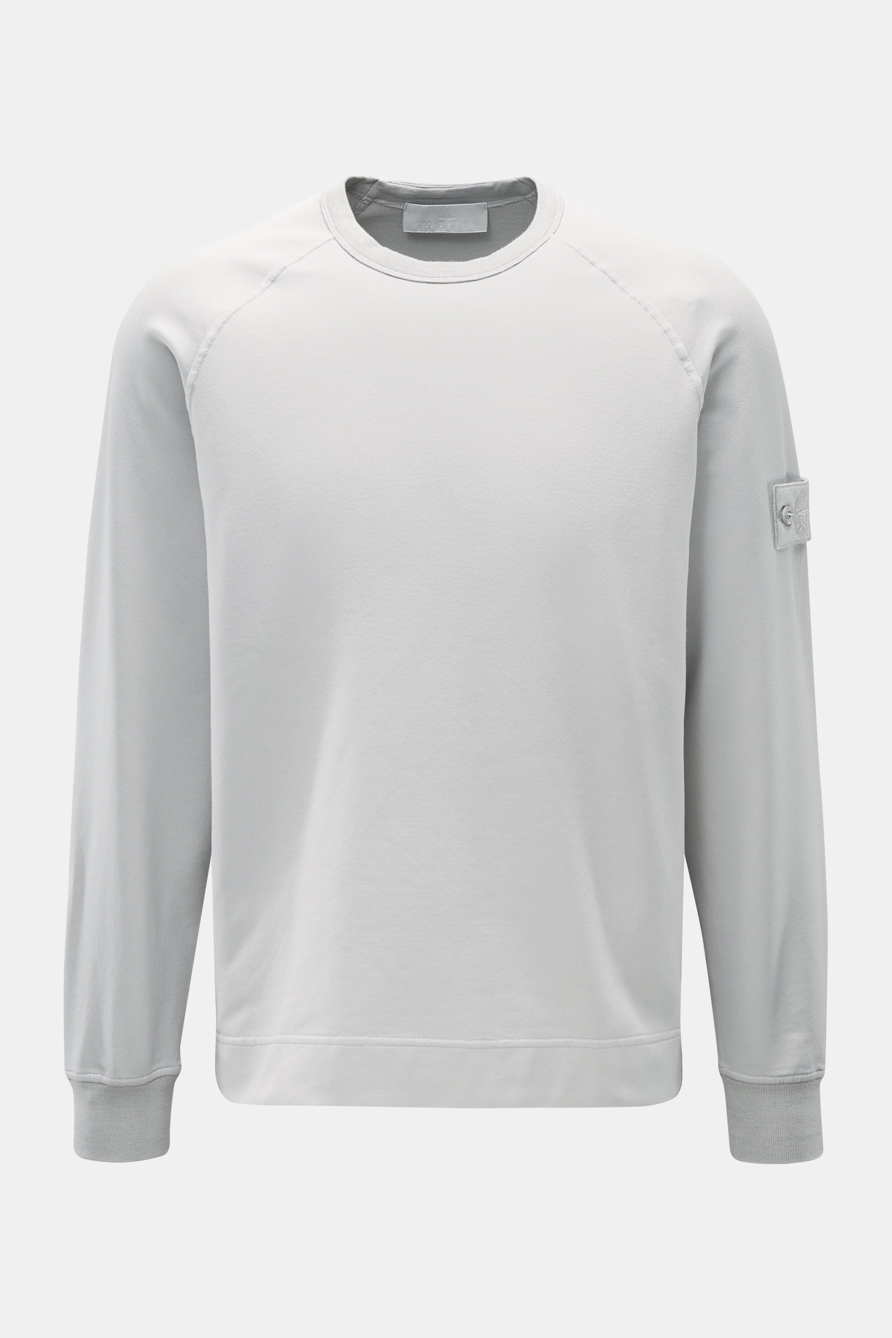 Stone Island Rundhals-Sweatshirt 'Felpa Ghost Piece' hellgrau