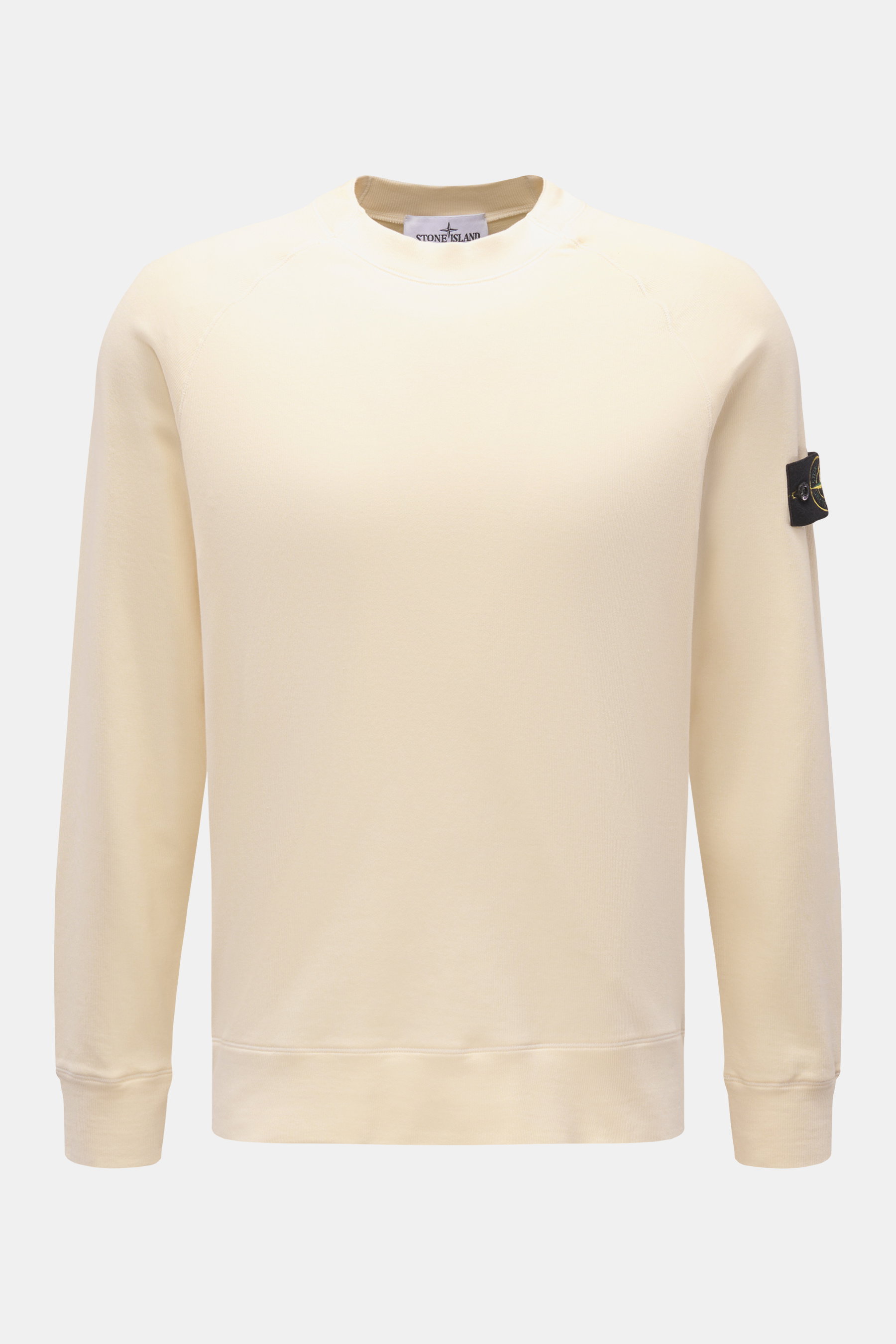 Stone Island Rundhals-Sweatshirt 'Felpa' pastellgelb